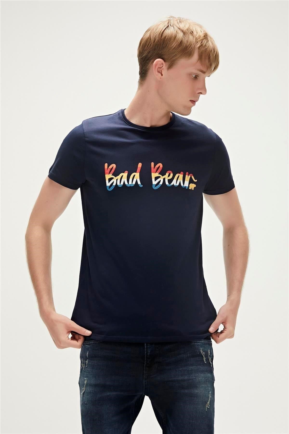 BAD BEAR ERKEK MANUSCRIPT T-SHIRT 23.01.07.008