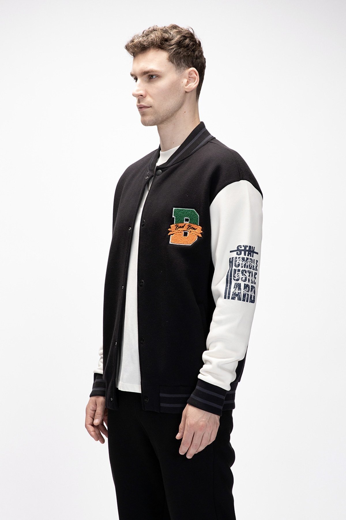 BAD BEAR ERKEK POLAR ELEVEN COLLAGE JACKET 25.02.15.007