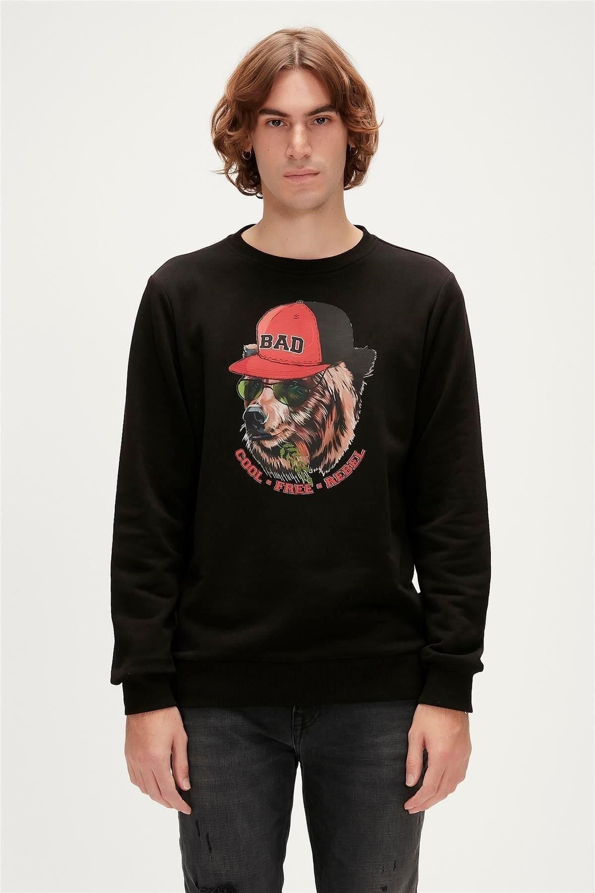 BAD BEAR ERKEK REBEL CREWNECK 23.02.12.019