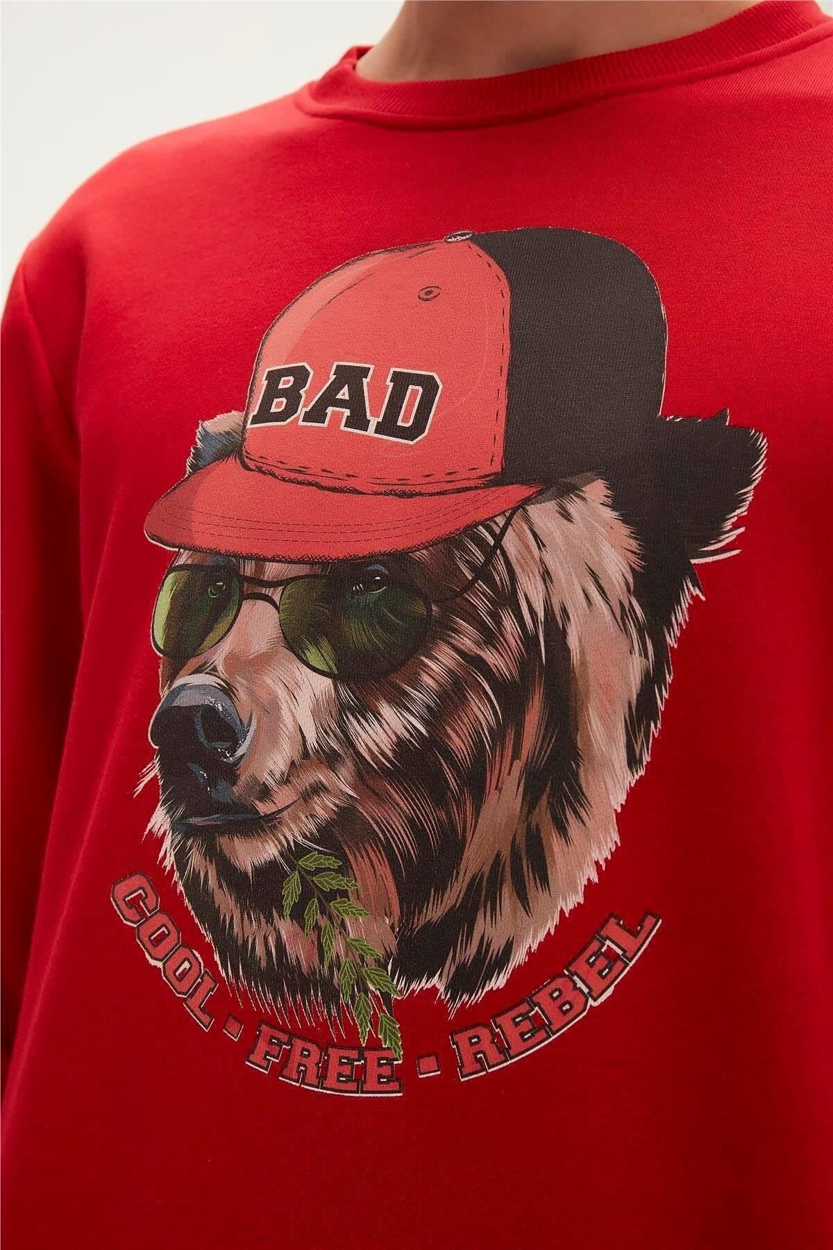 BAD BEAR ERKEK REBEL CREWNECK 23.02.12.019