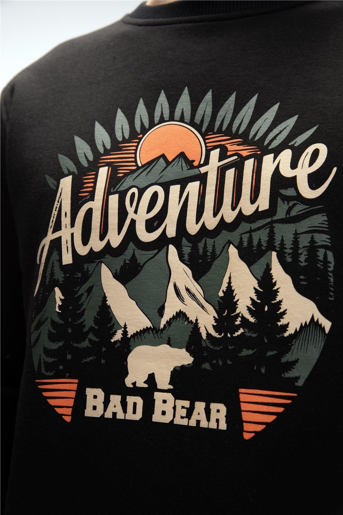 BAD BEAR ERKEK SWEATSHIRT ADVENTURE CREWNECK 25.02.12.015