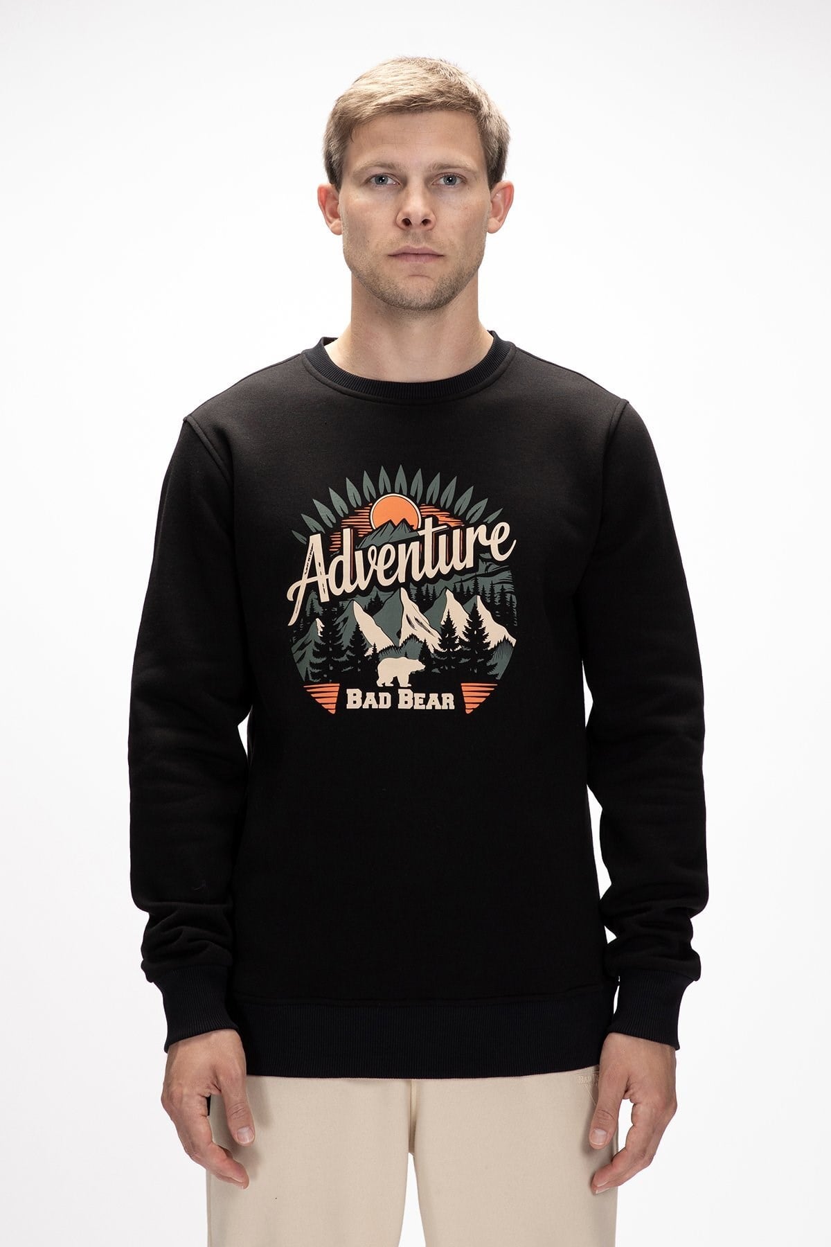 BAD BEAR ERKEK SWEATSHIRT ADVENTURE CREWNECK 25.02.12.015