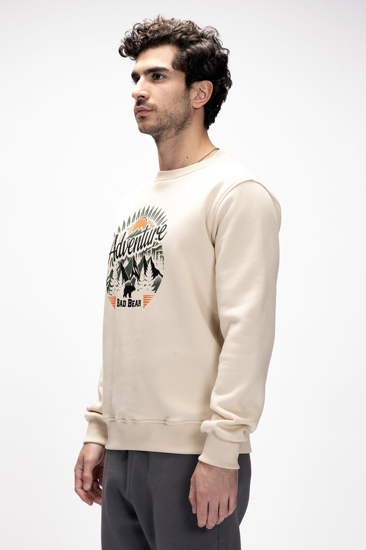 BAD BEAR ERKEK SWEATSHIRT ADVENTURE CREWNECK 25.02.12.015