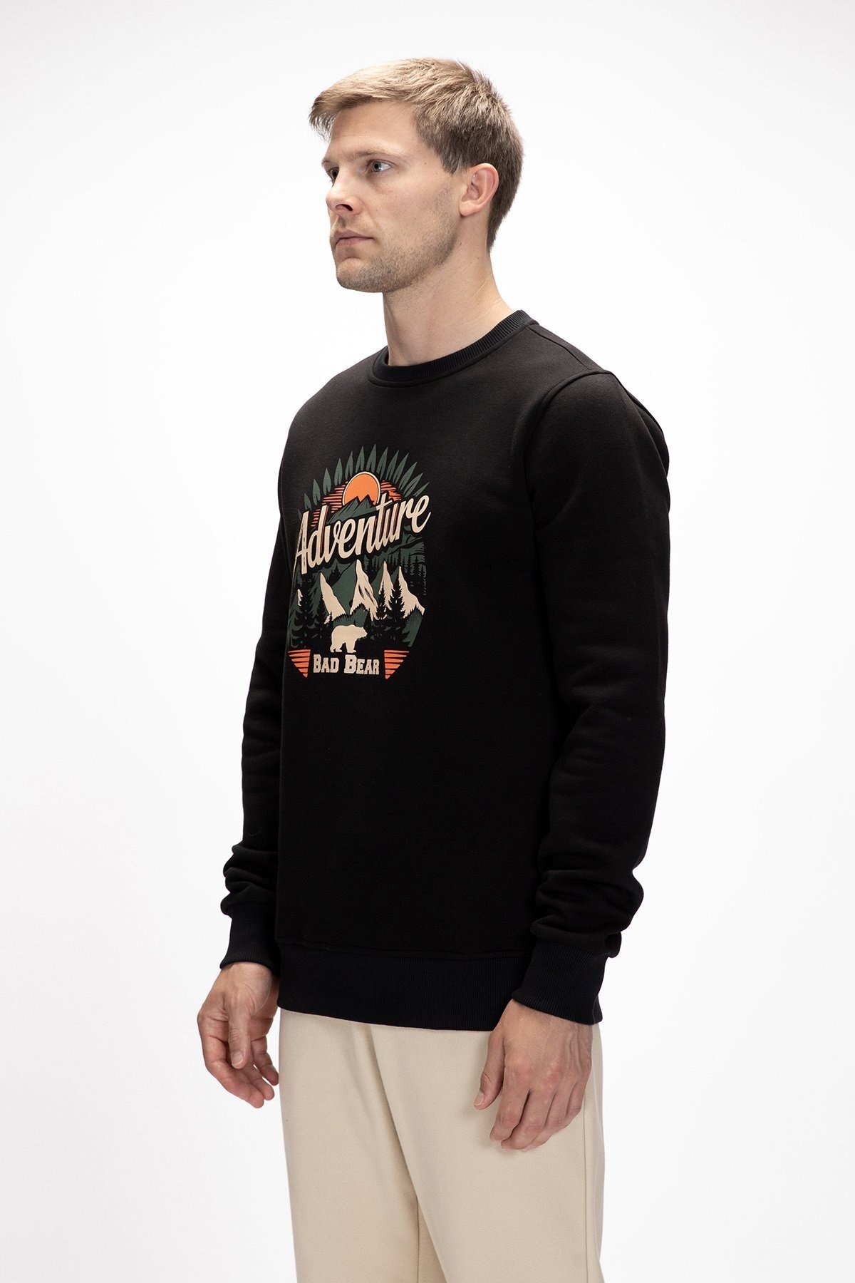BAD BEAR ERKEK SWEATSHIRT ADVENTURE CREWNECK 25.02.12.015