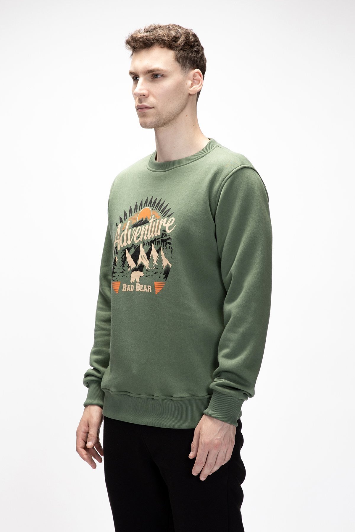 BAD BEAR ERKEK SWEATSHIRT ADVENTURE CREWNECK 25.02.12.015