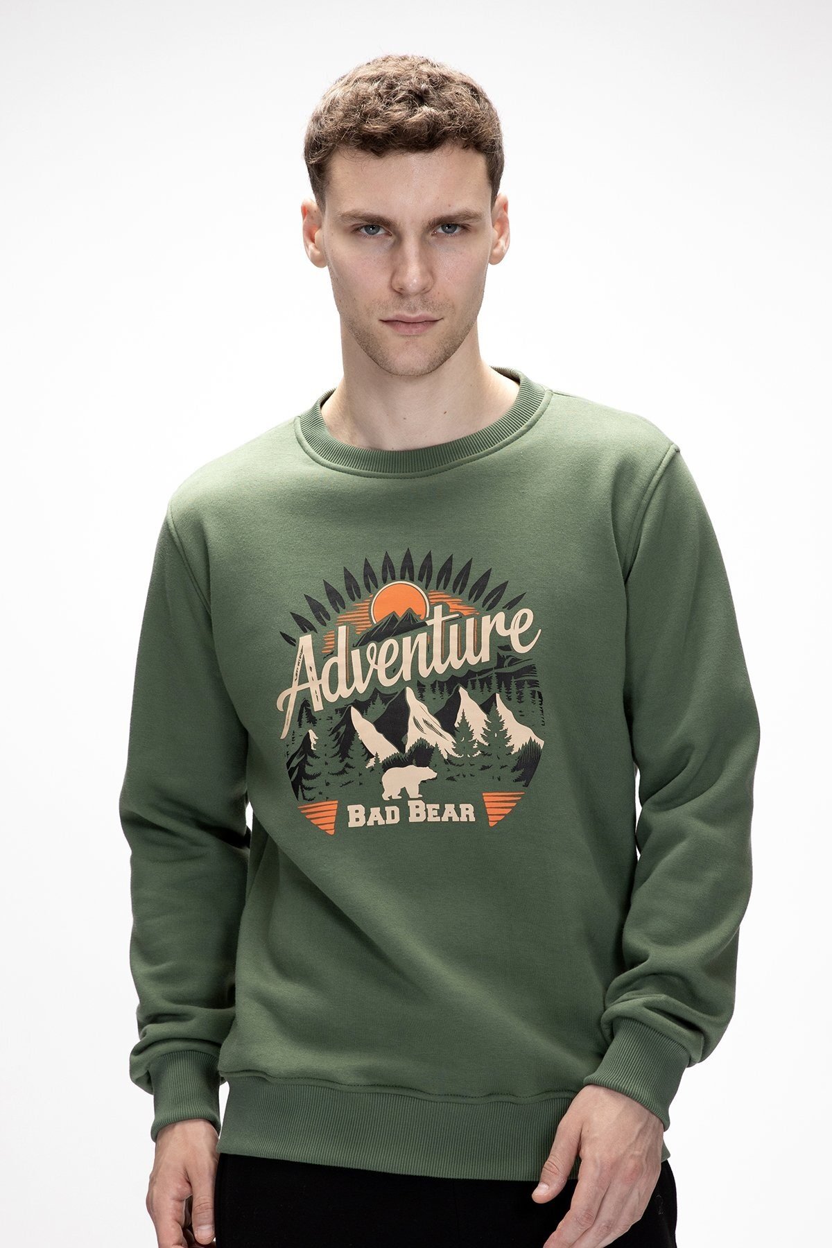 BAD BEAR ERKEK SWEATSHIRT ADVENTURE CREWNECK 25.02.12.015