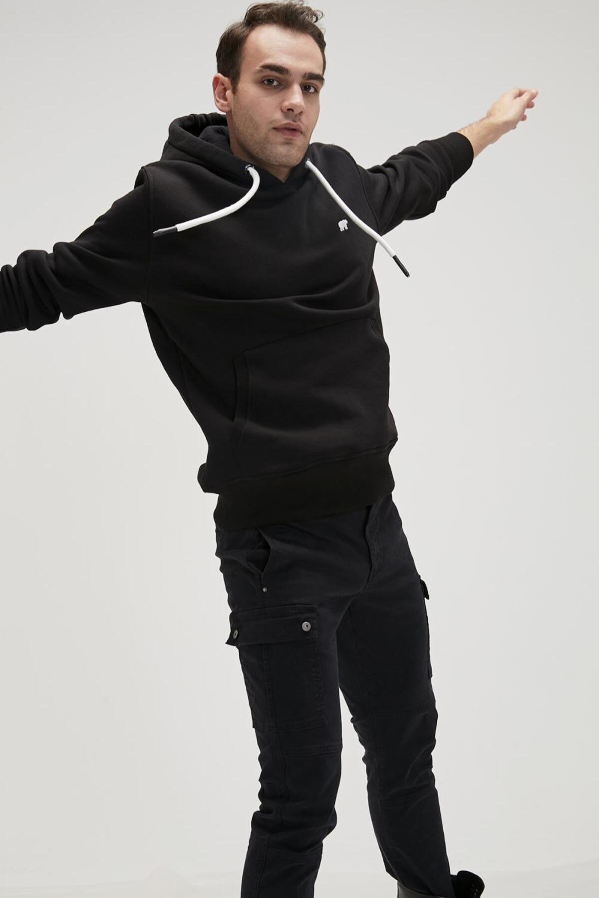 BAD BEAR ERKEK SWEATSHİRT SIMPLE HOODIE
