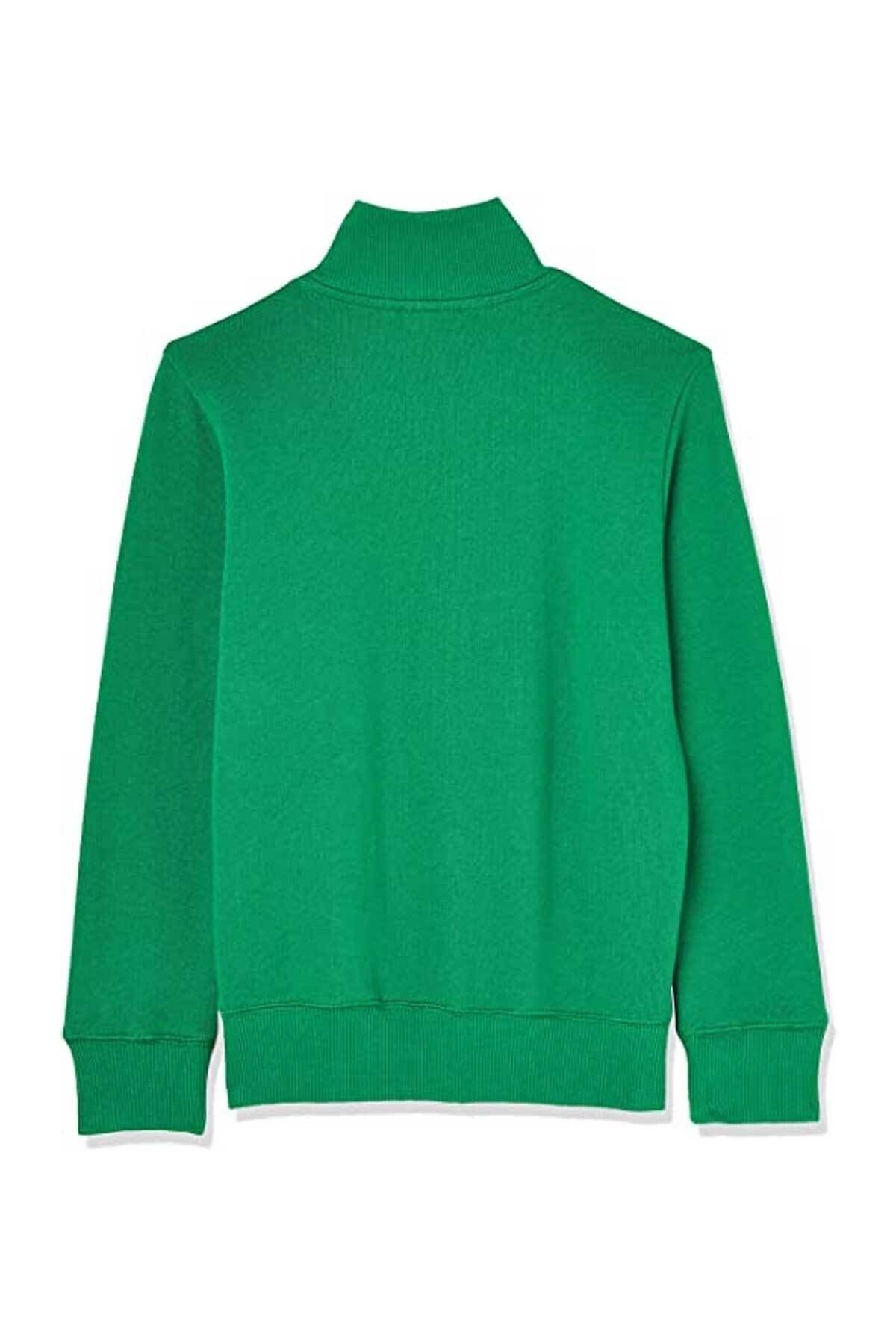 BENETTON ERKEK ÇOCUK E SMU UK_BENETTON YAZILI FERMUARLI SWEATSHİRT 222A3J68C502D