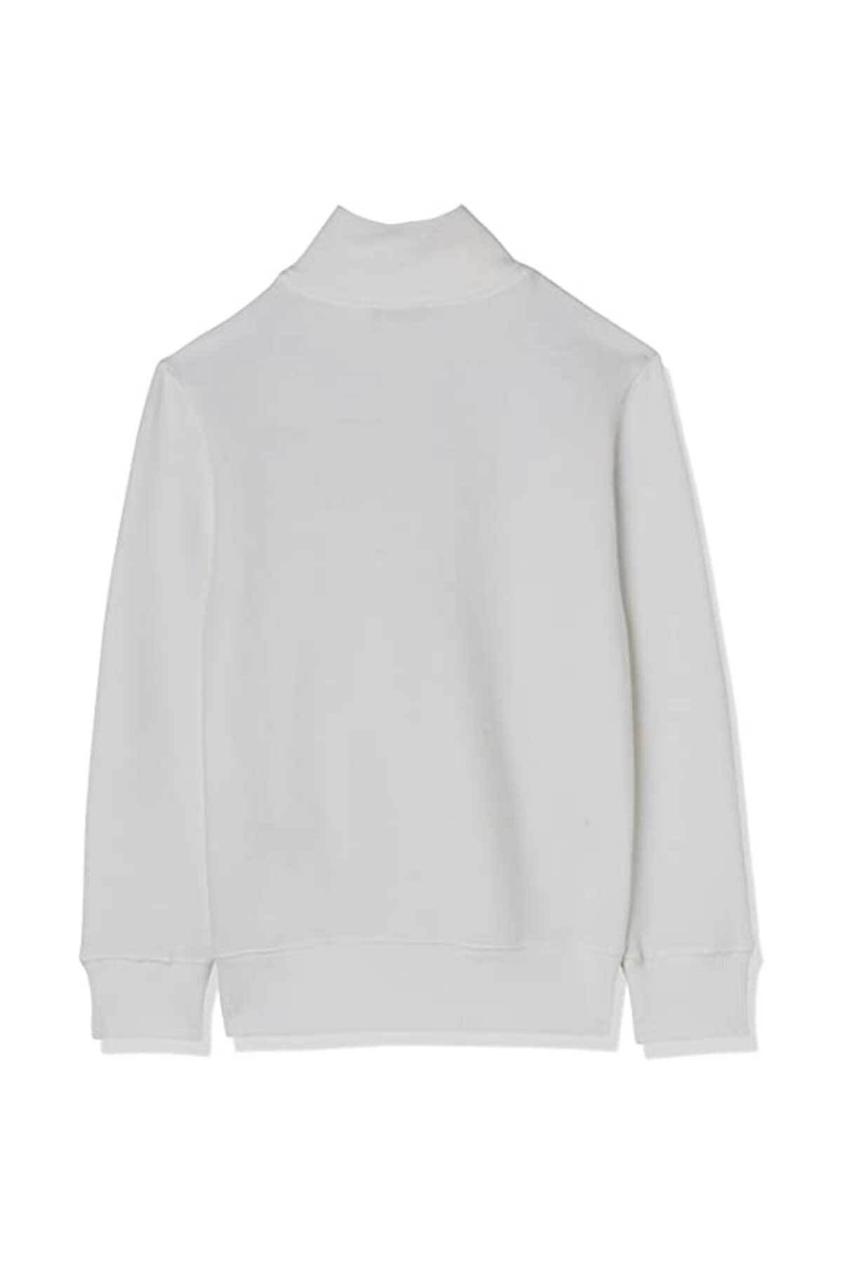 BENETTON ERKEK ÇOCUK E SMU UK_BENETTON YAZILI FERMUARLI SWEATSHİRT 222A3J68C502D