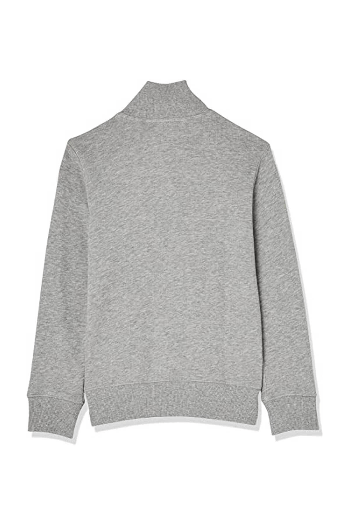 BENETTON ERKEK ÇOCUK E SMU UK_BENETTON YAZILI FERMUARLI SWEATSHİRT 222A3J68C502D