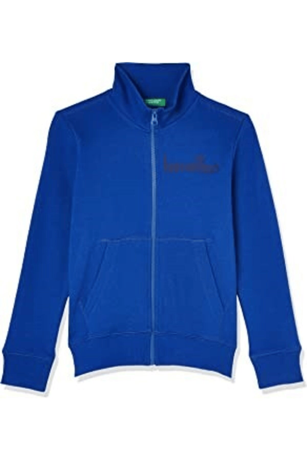 BENETTON ERKEK ÇOCUK E SMU UK_BENETTON YAZILI FERMUARLI SWEATSHİRT 222A3J68C502D