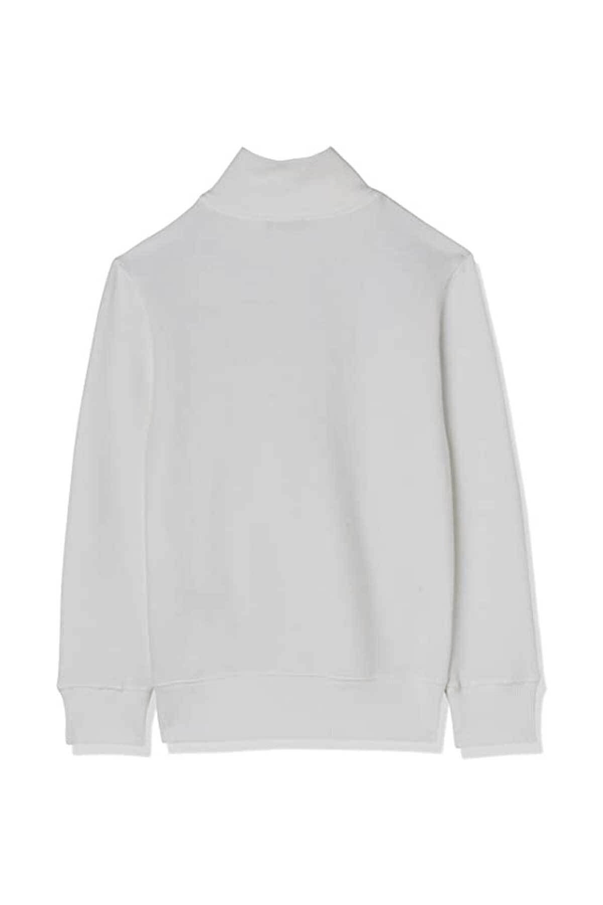 BENETTON ERKEK ÇOCUK E SMU UK_BENETTON YAZILI FERMUARLI SWEATSHİRT 222A3J68C502D