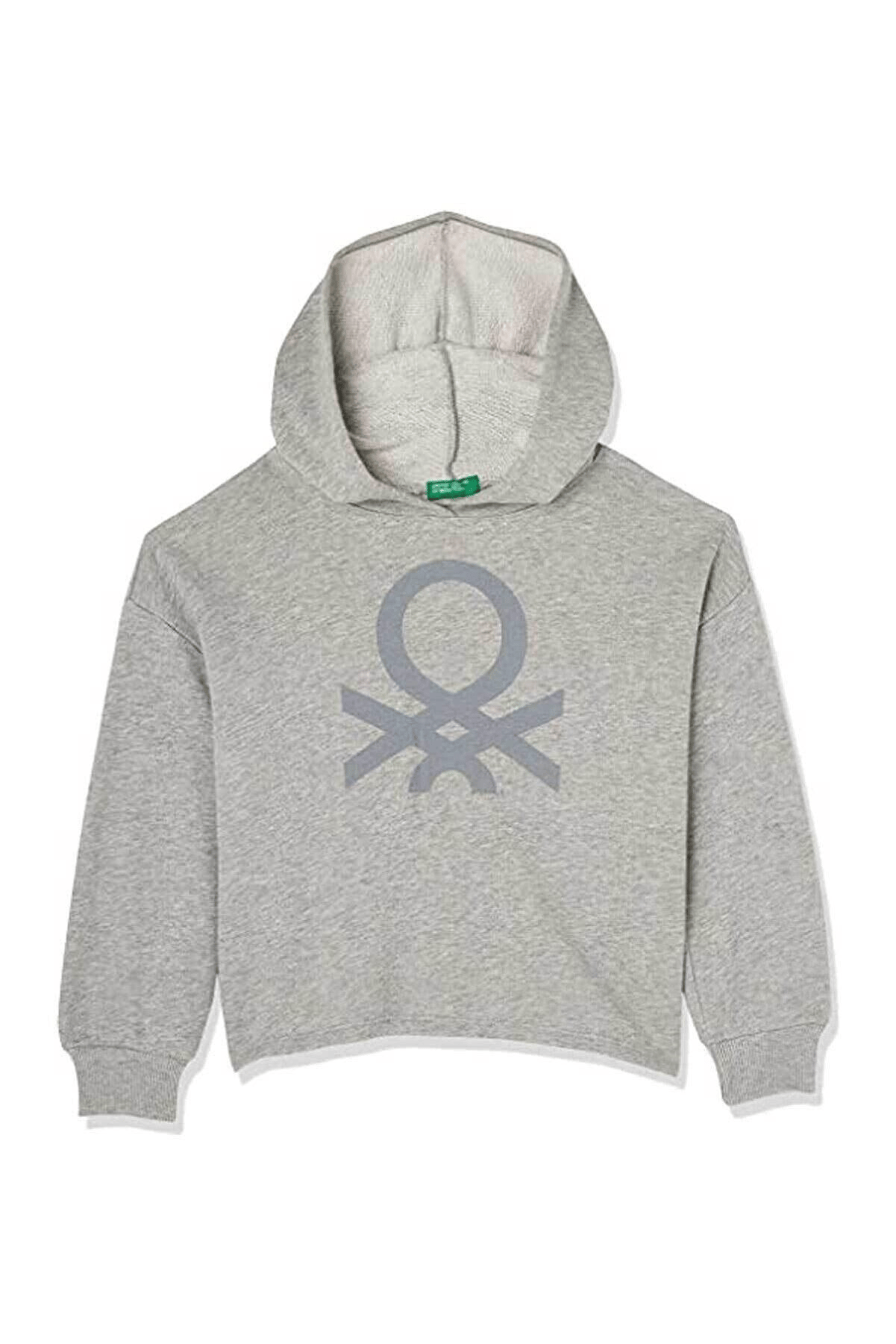 BENETTON KIZ ÇOCUK K SMU UK_BENETTON LOGOLU KAPŞONLU SWEATSHİRT 222A3J68C202K