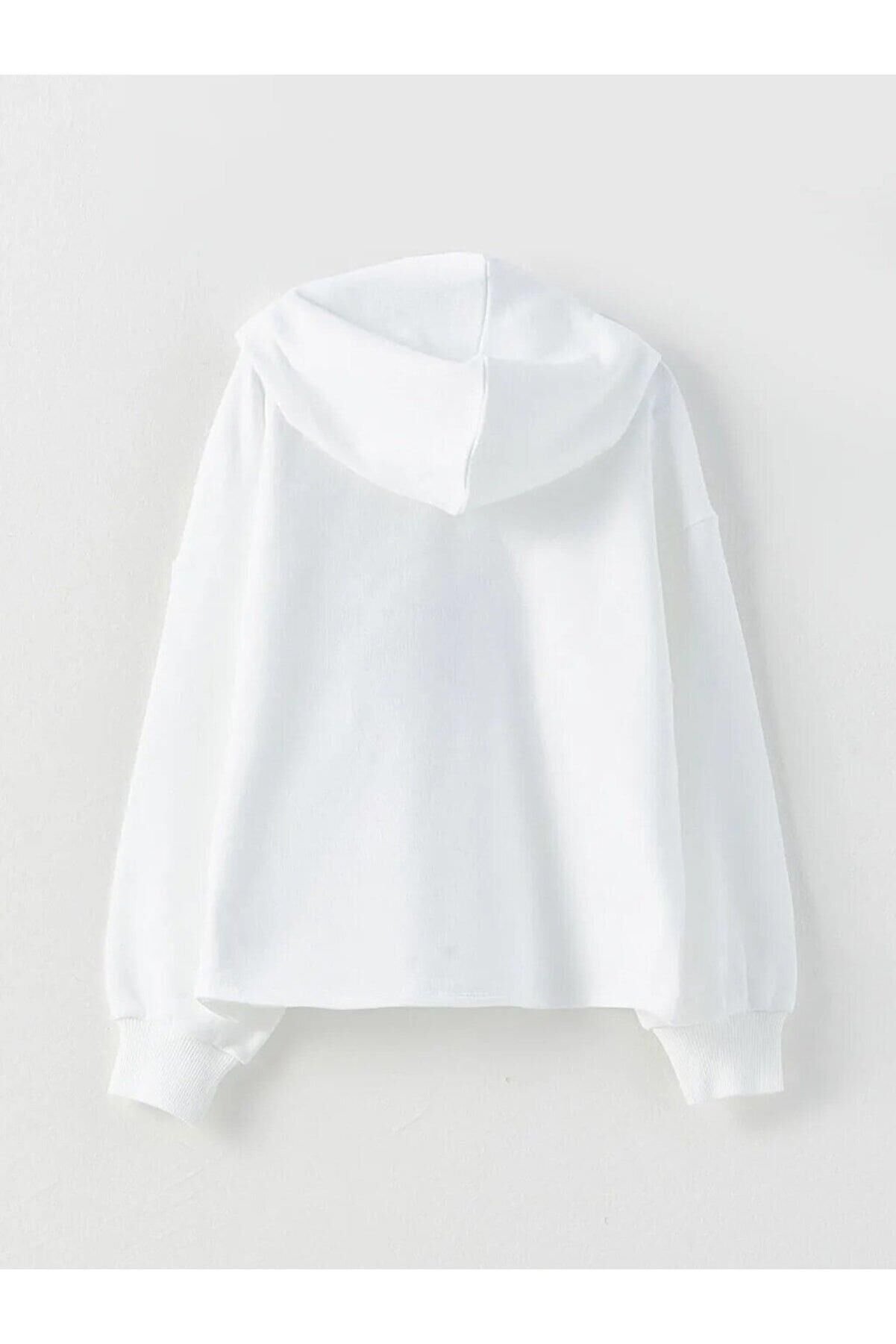 BENETTON KIZ ÇOCUK K SMU UK_BENETTON LOGOLU KAPŞONLU SWEATSHİRT 222A3J68C202K