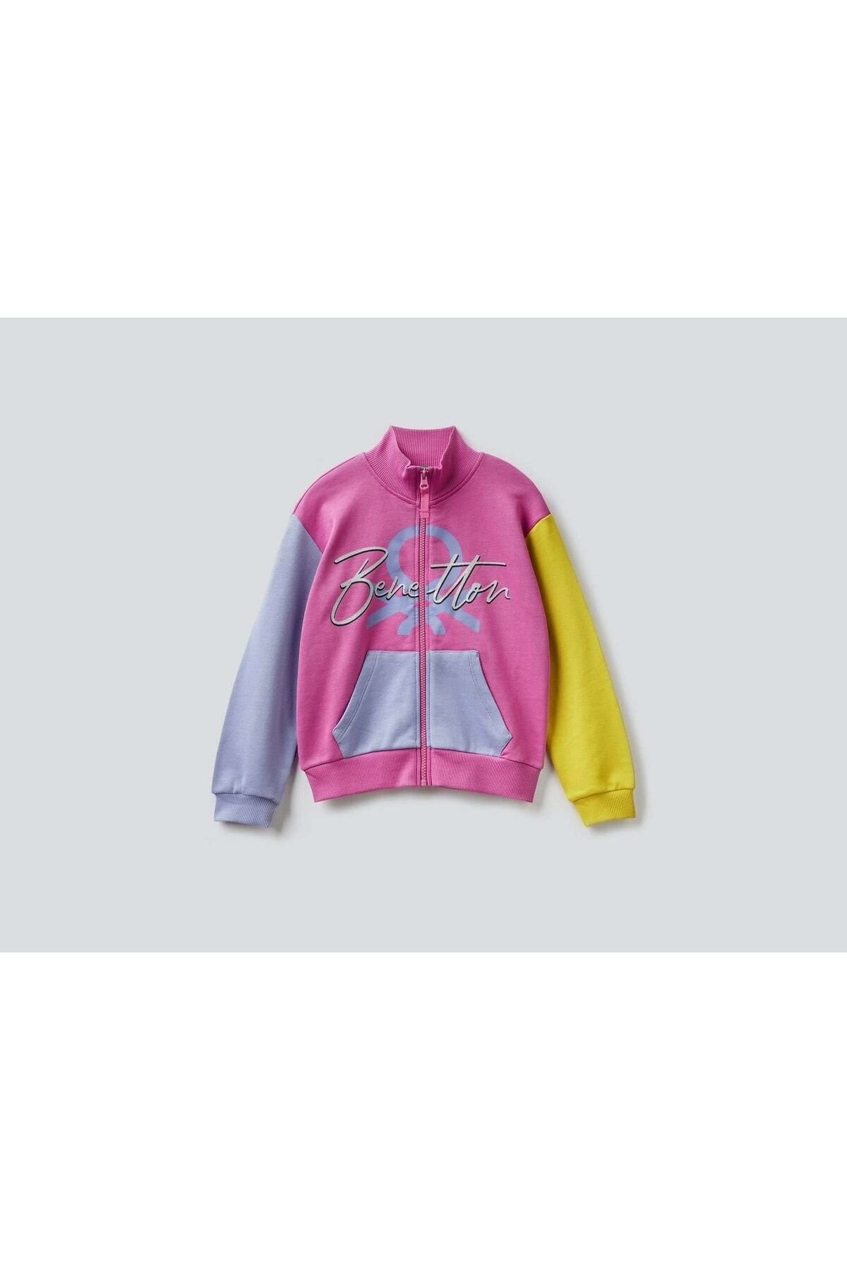 BENETTON KIZ ÇOCUK KJ B UK FRM FLP_BENETTON BASKILI SWEAT-SHİRT 222A3J68C500Q