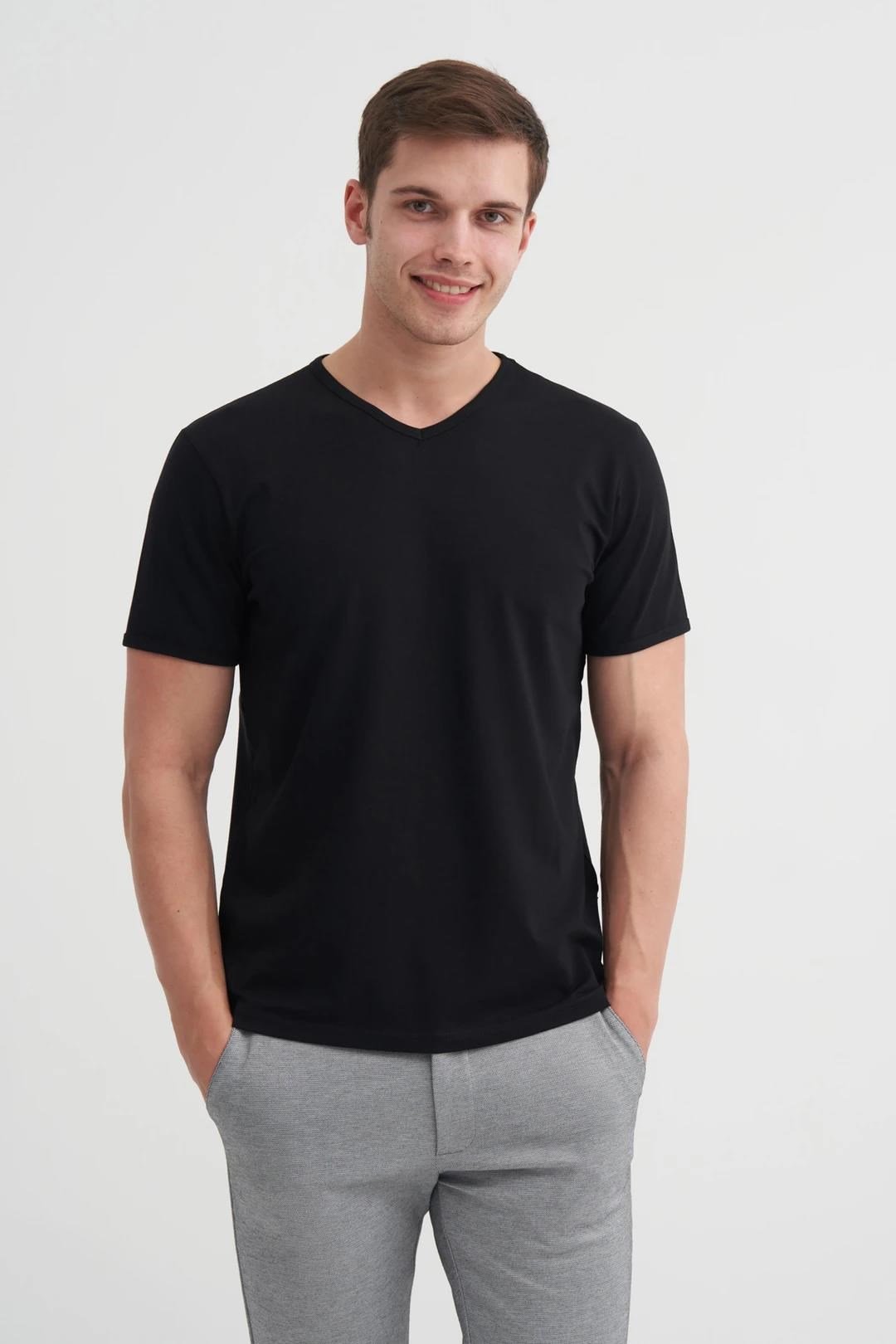 CAZADOR ERKEK 4619 STN V. T-SHIRT 25YCEEO04619