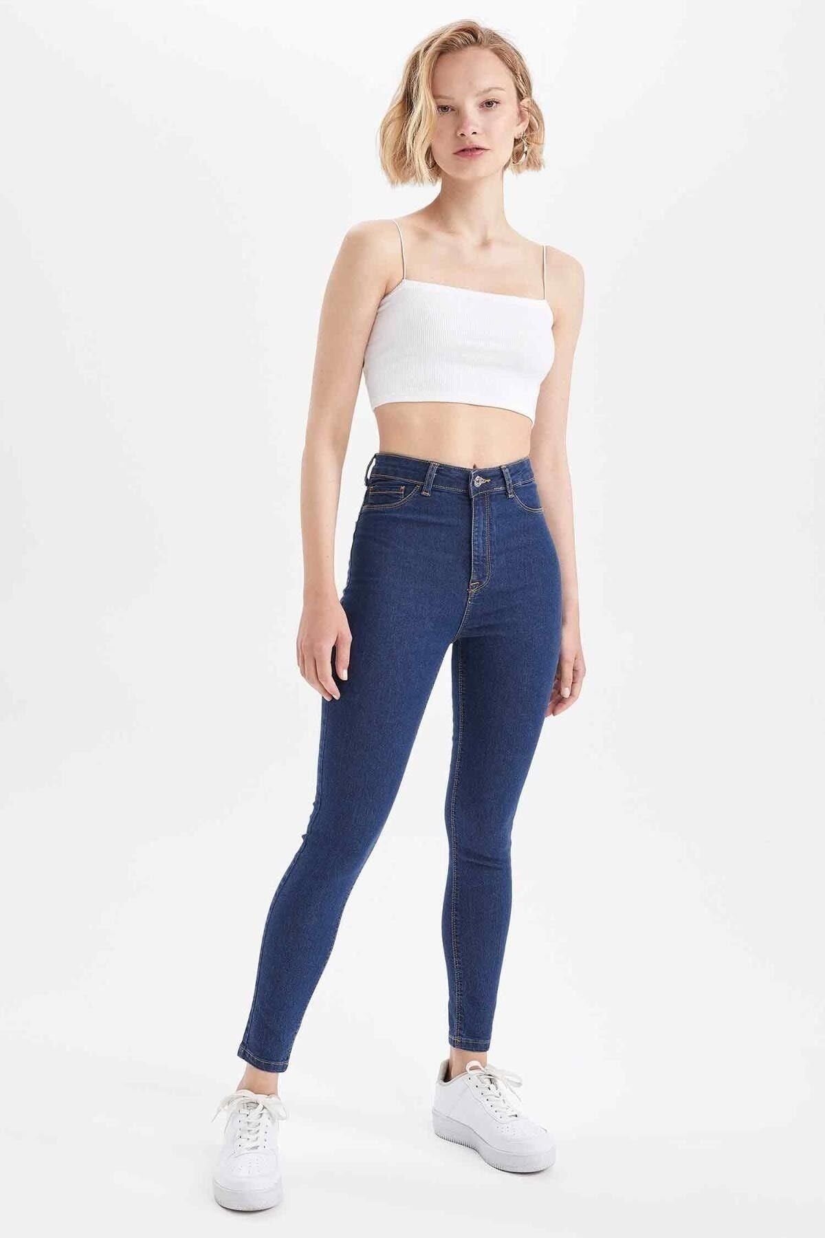DEFACTO KADIN SUPER SKİNNY FİT YÜKSEK BEL JEAN PANTOLON X0797AZ