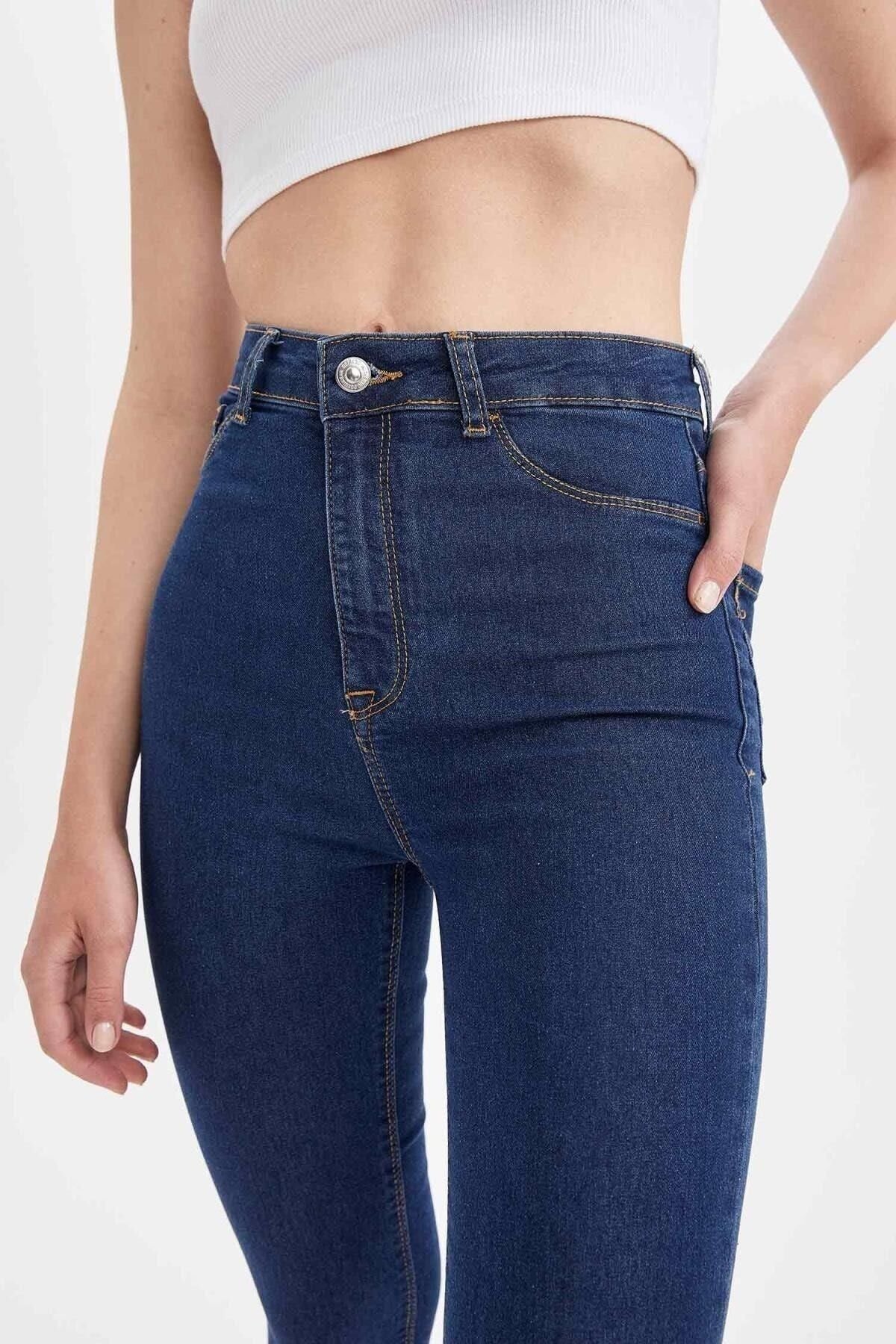 DEFACTO KADIN SUPER SKİNNY FİT YÜKSEK BEL JEAN PANTOLON X0797AZ