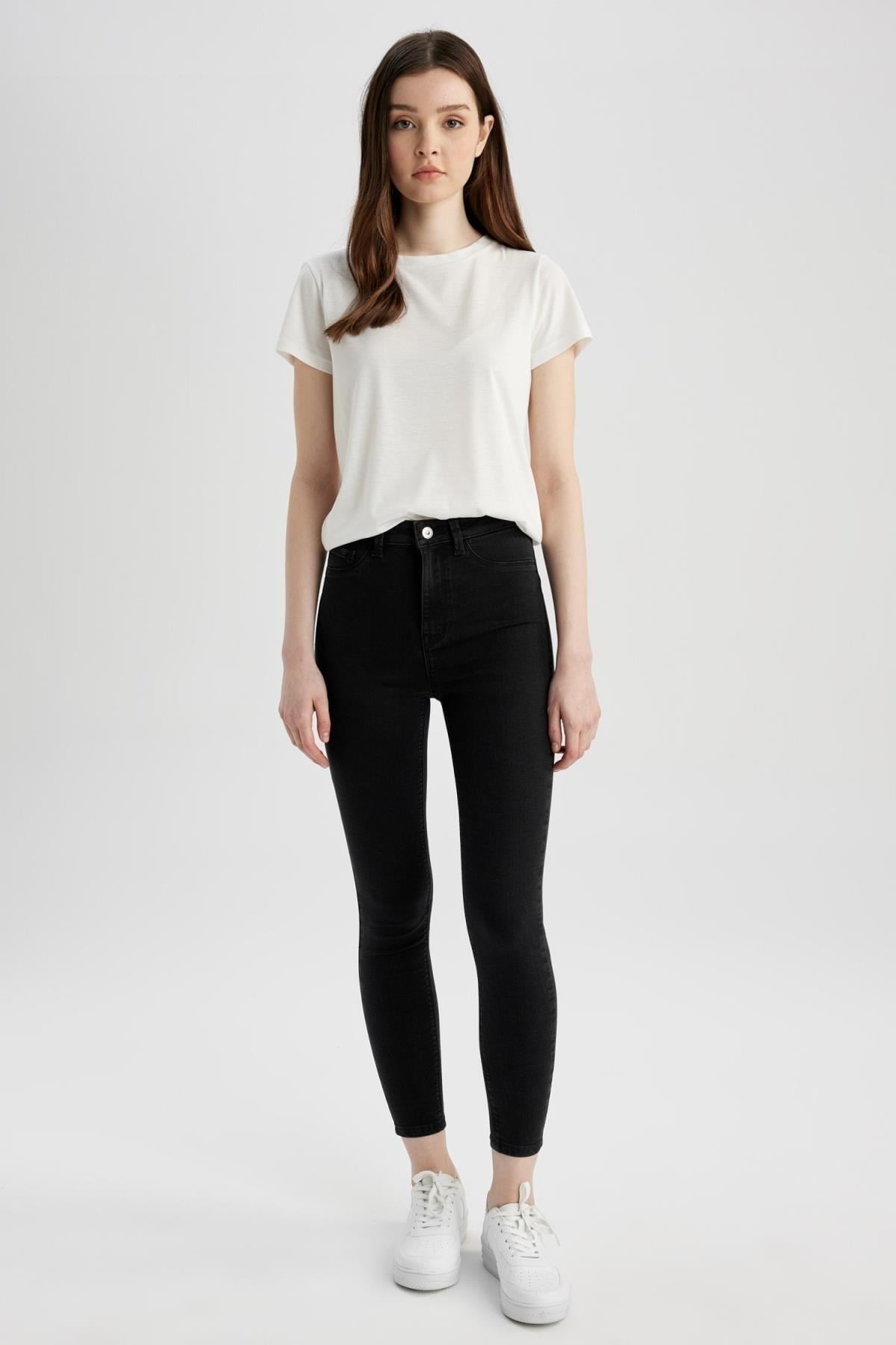 DEFACTO KADIN SUPER SKİNNY JEGGING FİT YÜKSEK BEL JEAN PANTOLON Z8260AZ