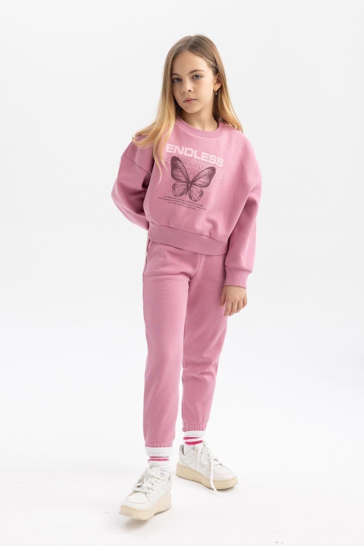 DEFACTO KIZ ÇOCUK KALIN JOGGER EŞOFMAN ALTI B4427A8