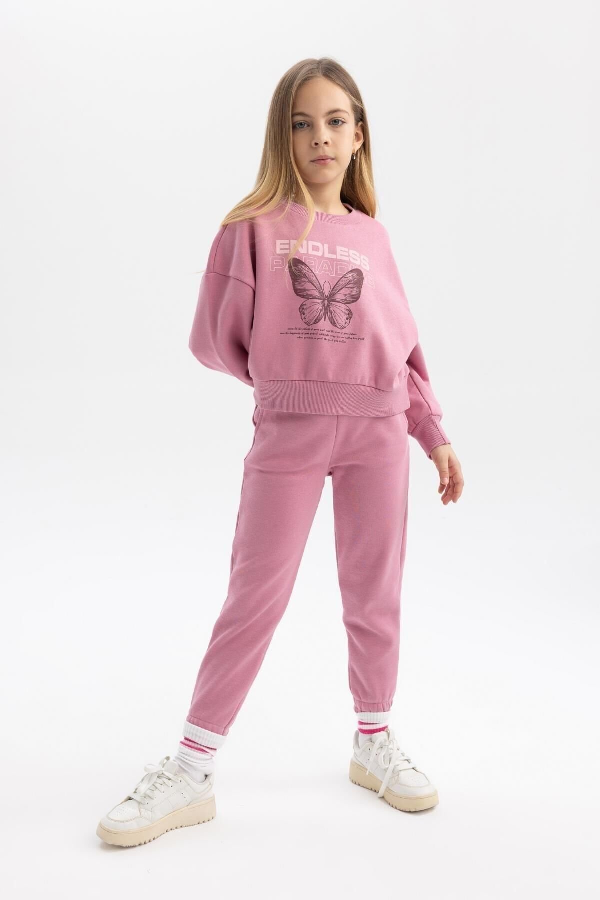 DEFACTO KIZ ÇOCUK KALIN JOGGER EŞOFMAN ALTI B4427A8