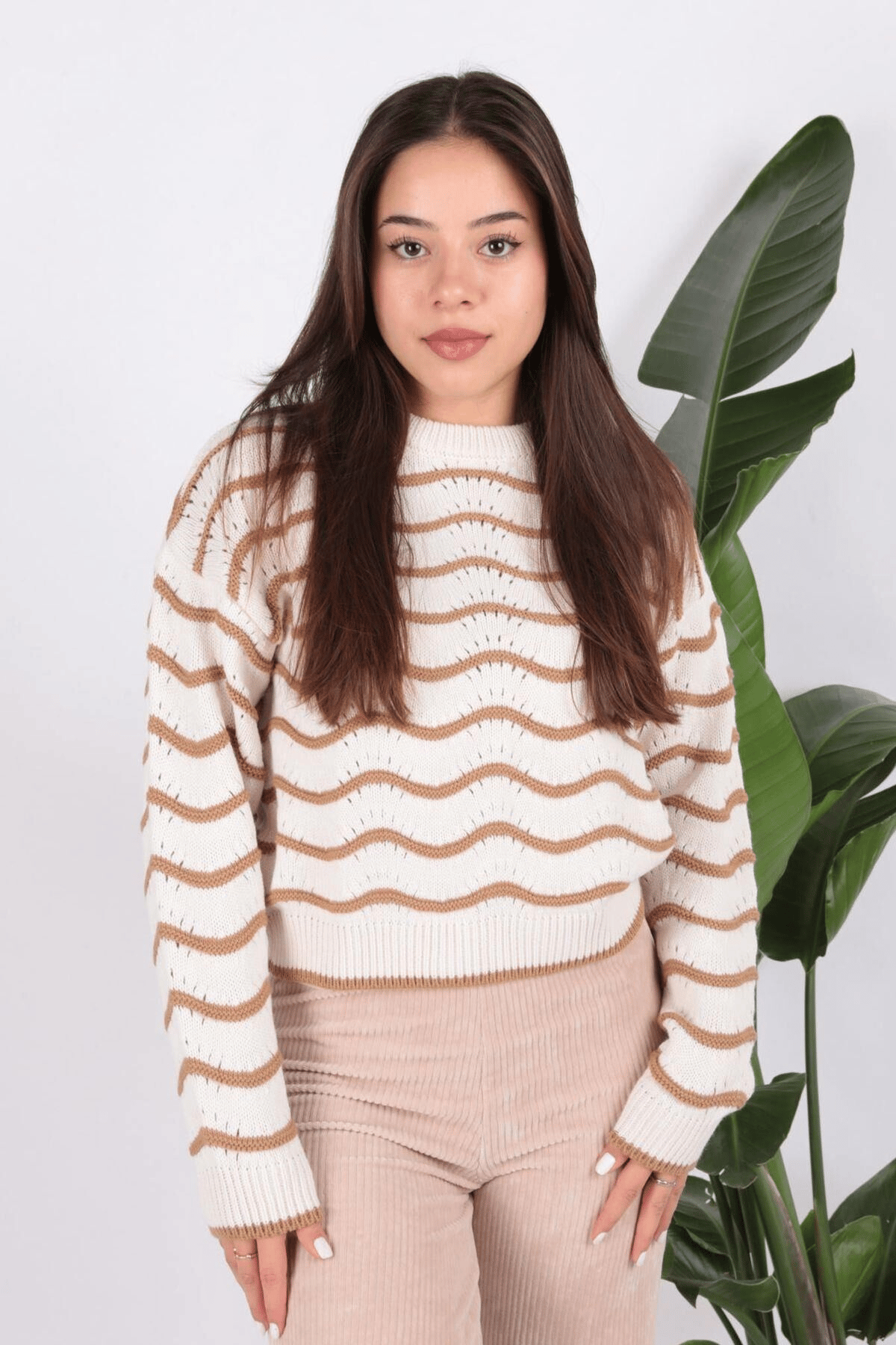 FASHION FRIENDS KADIN AJURLU KAZAK 24K0376K1