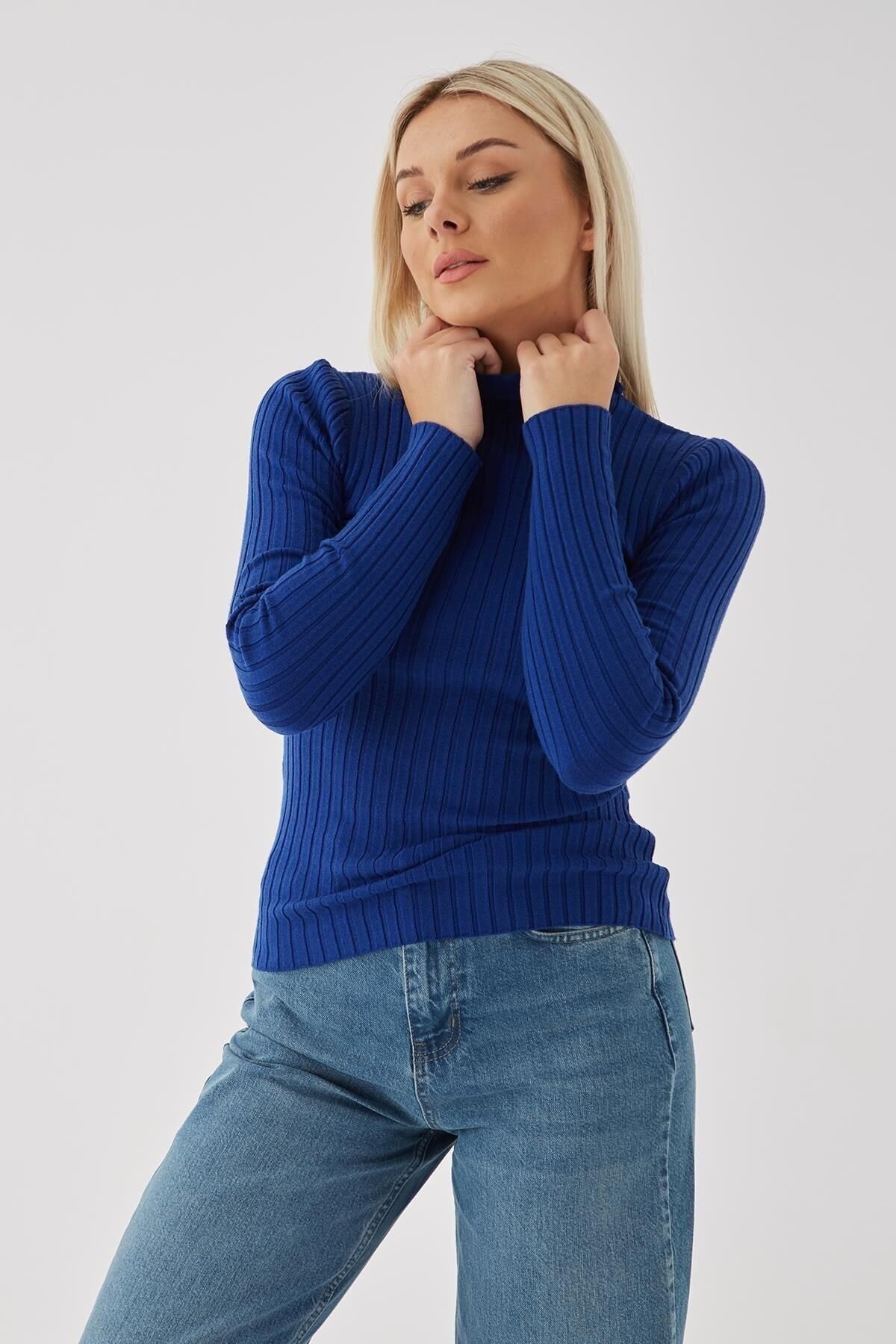 FASHION FRIENDS KADIN BALIKÇI YAKA BLUZ 23K0299K1