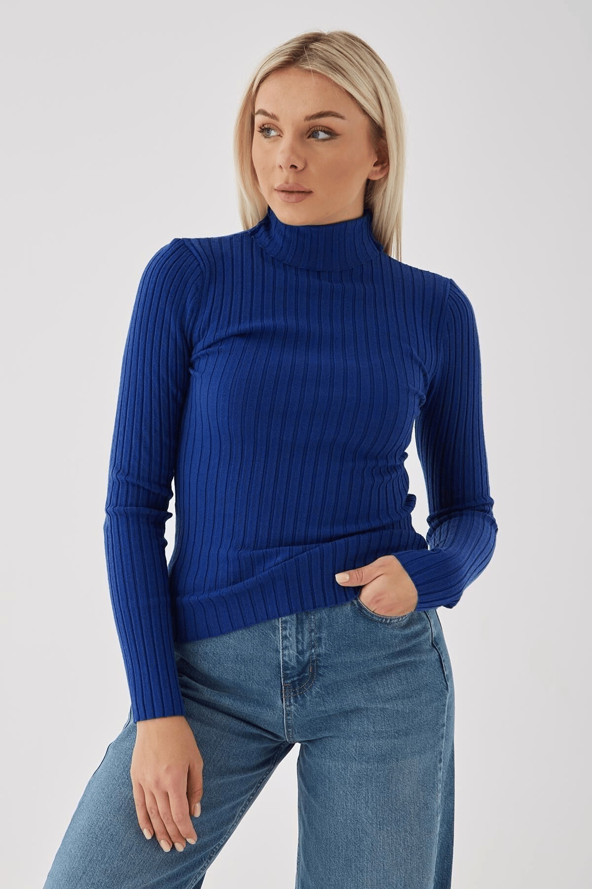 FASHION FRIENDS KADIN BALIKÇI YAKA BLUZ 23K0299K1
