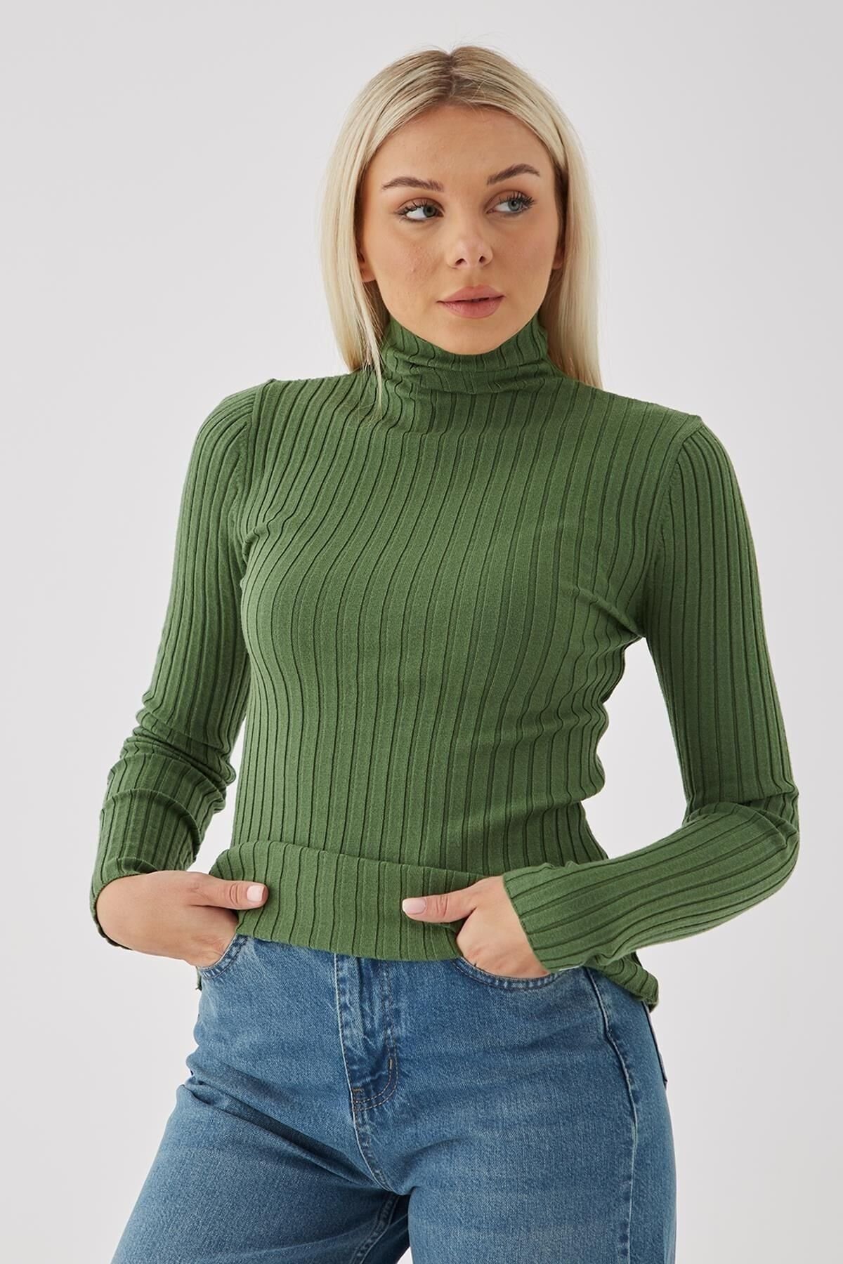 FASHION FRIENDS KADIN BALIKÇI YAKA BLUZ 23K0299K1