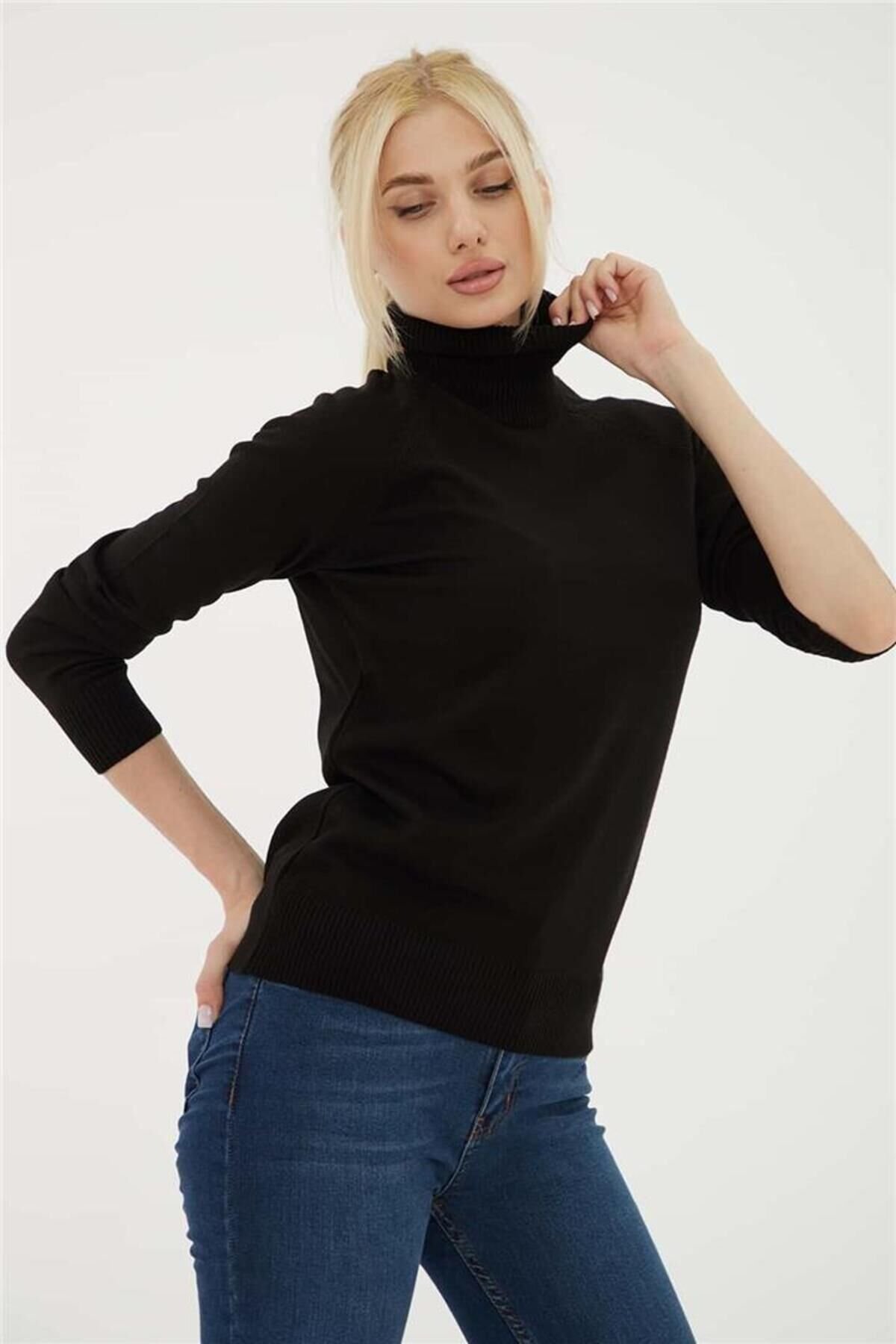 FASHION FRIENDS KADIN BALIKÇI YAKA KAZAK 23K0401K1