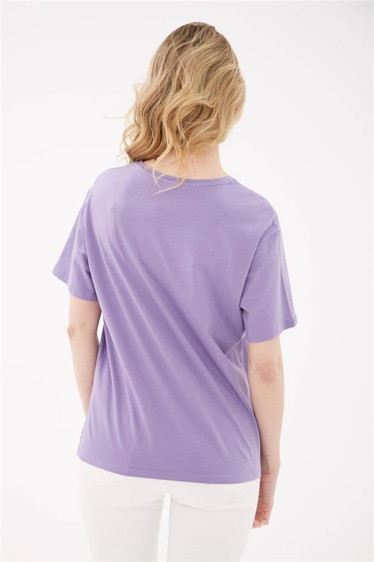 FASHION FRIENDS KADIN BASKILI T-SHİRT 23Y-TST0463K1