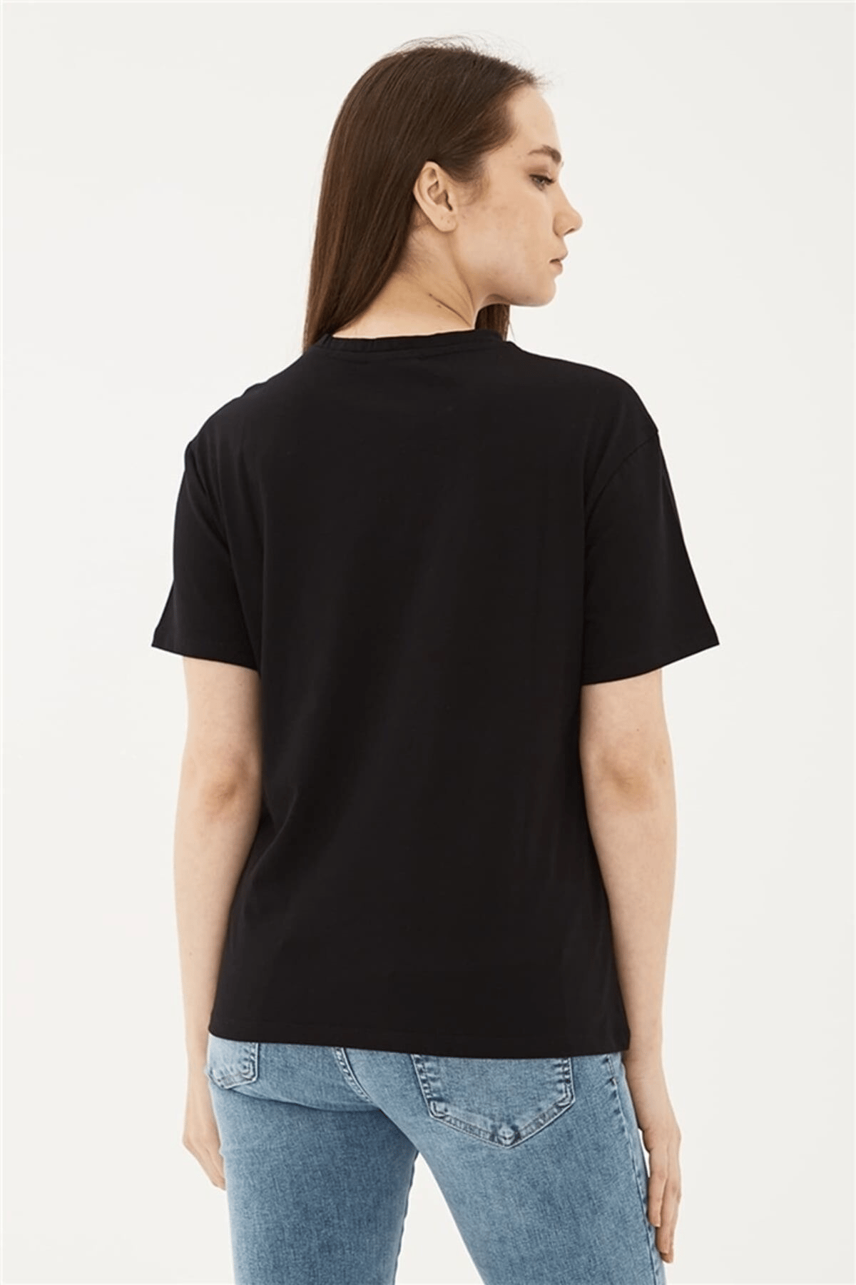 FASHION FRIENDS KADIN BASKILI T-SHİRT 23Y-TST0149K1