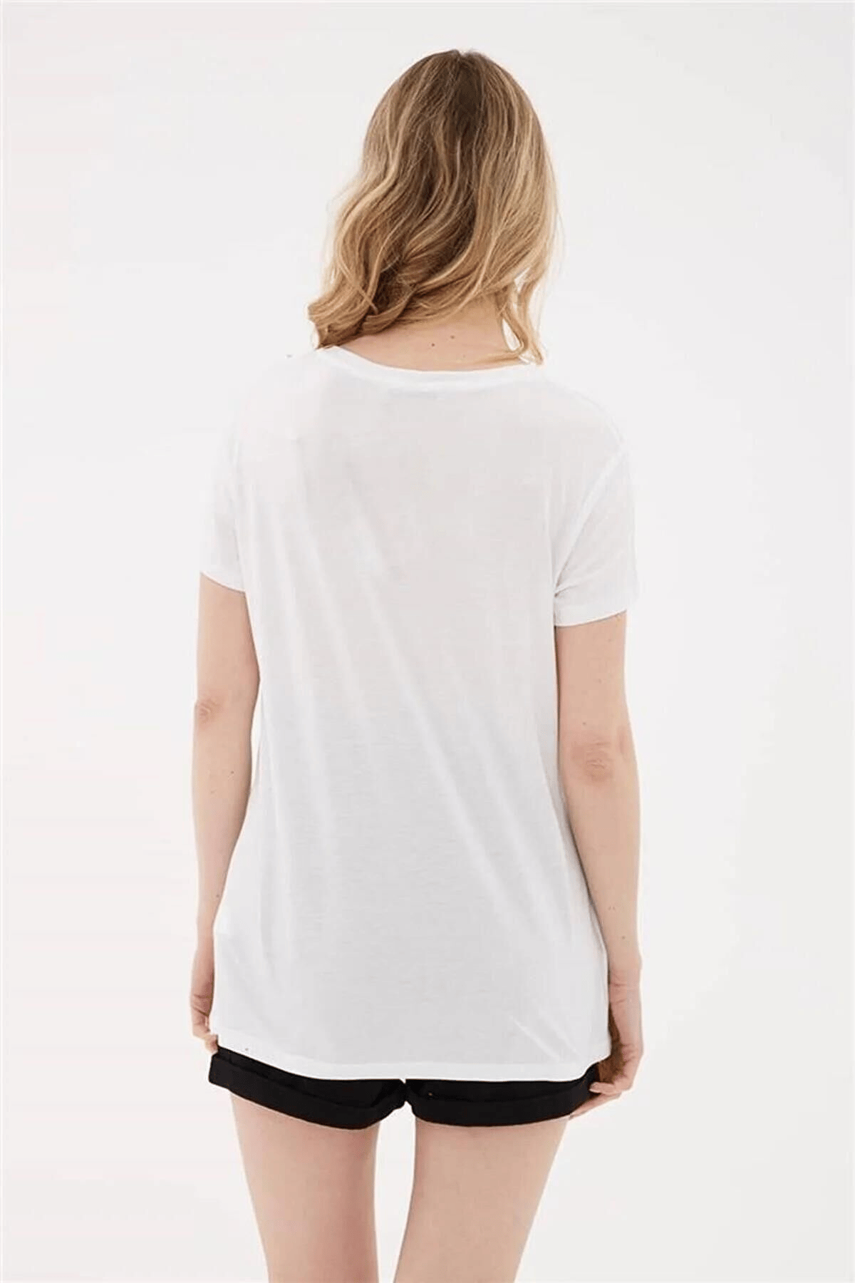 FASHION FRIENDS KADIN BASKILI T-SHİRT 23Y-TST0448K1