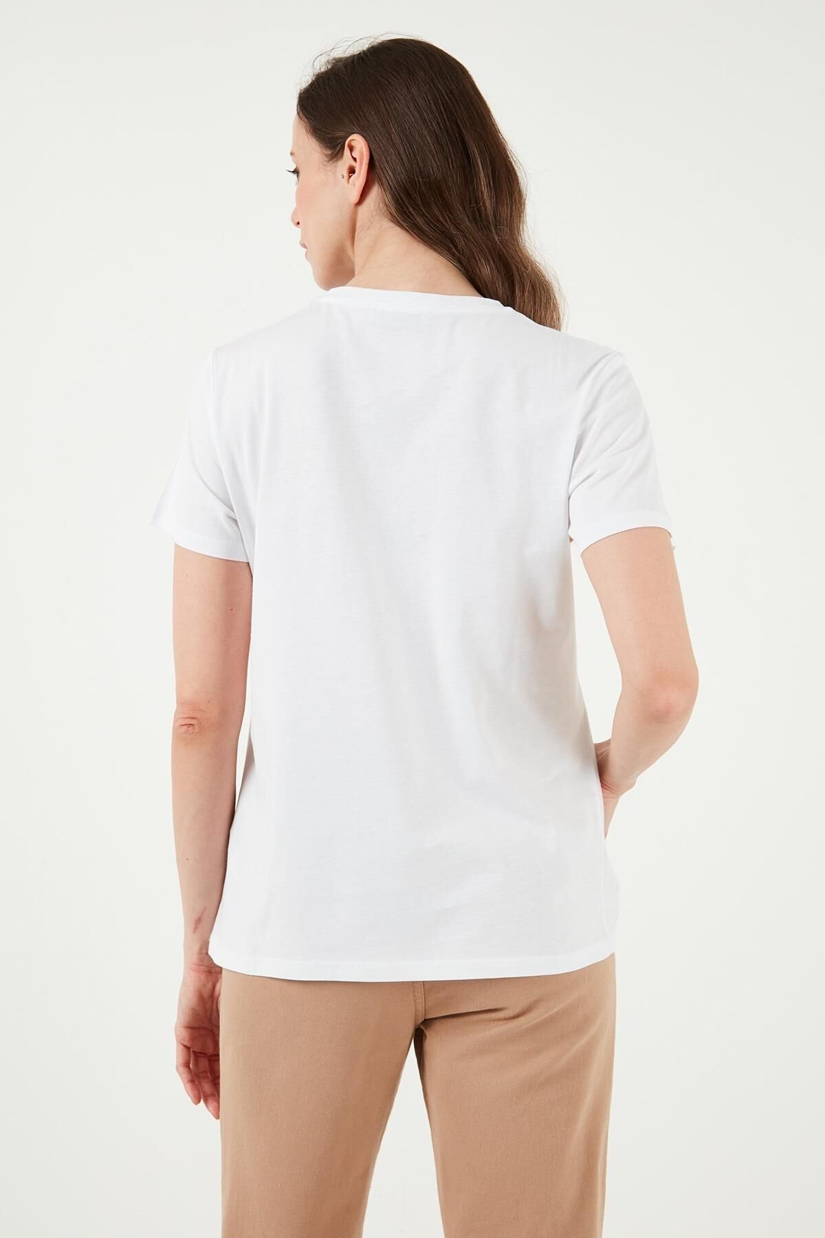 FASHION FRIENDS KADIN BASKILI T-SHİRT 24Y0698K1