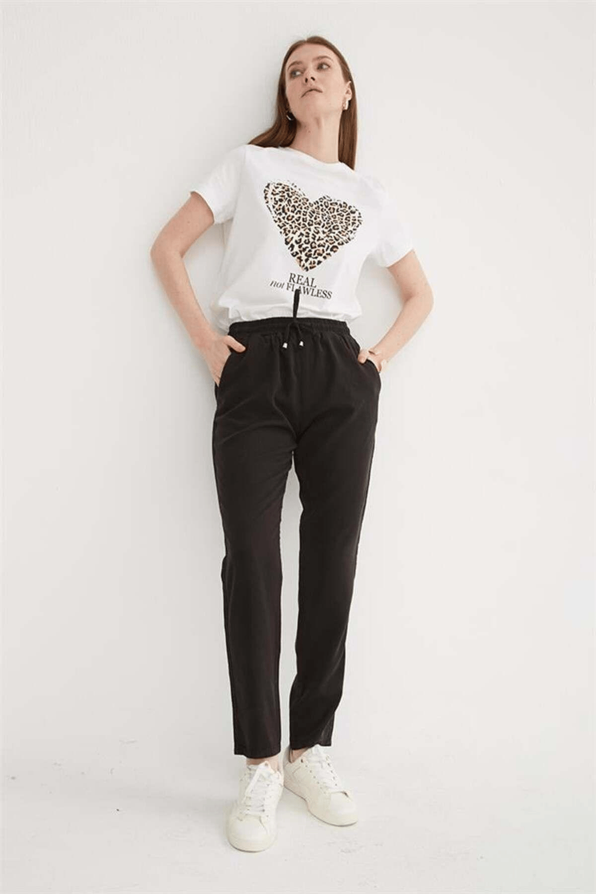 FASHION FRIENDS KADIN BELİ BAĞLAMALI PANTOLON 25Y0477K1