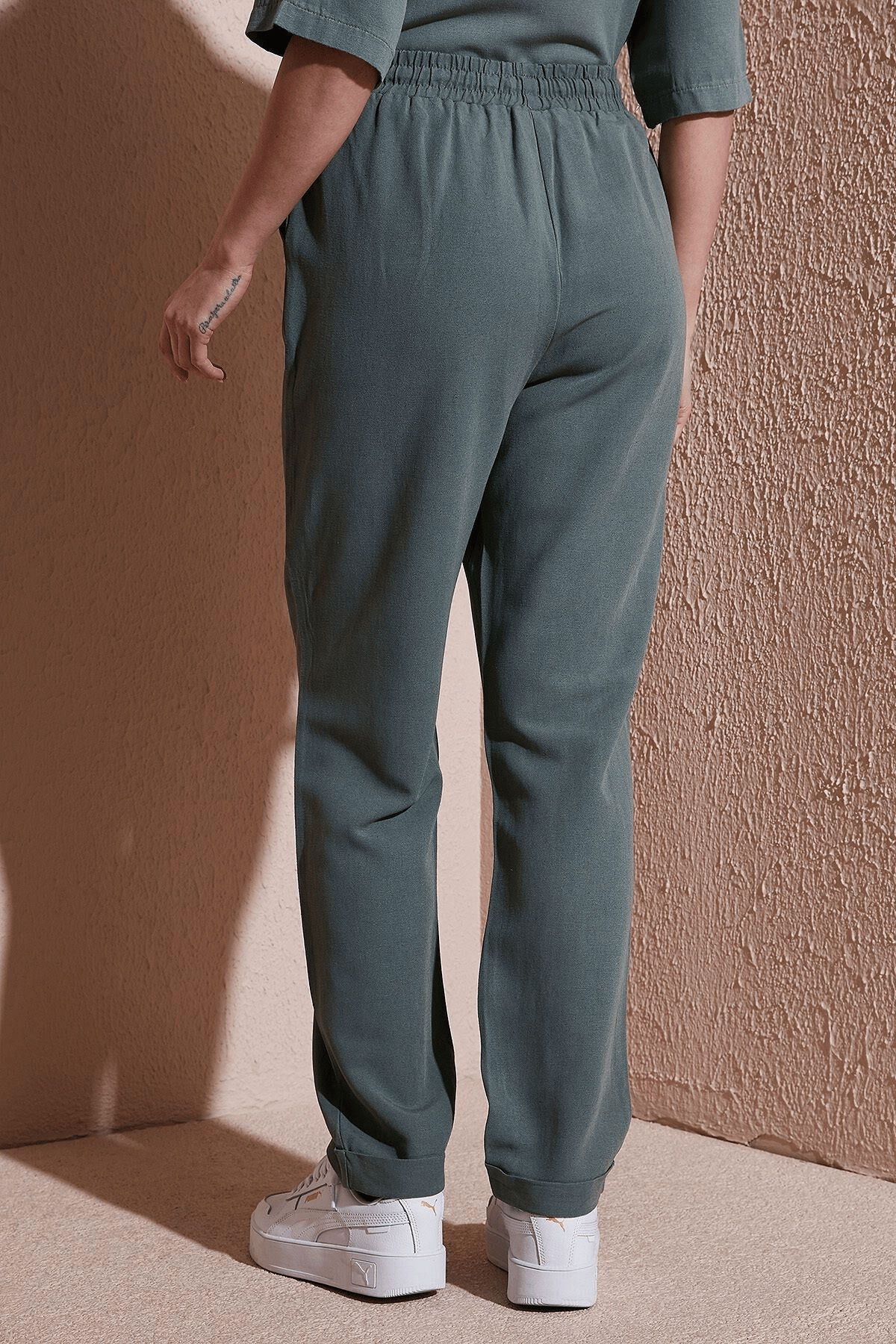 FASHION FRIENDS KADIN BELİ LASTİKLİ PANTOLON 25Y0550K1