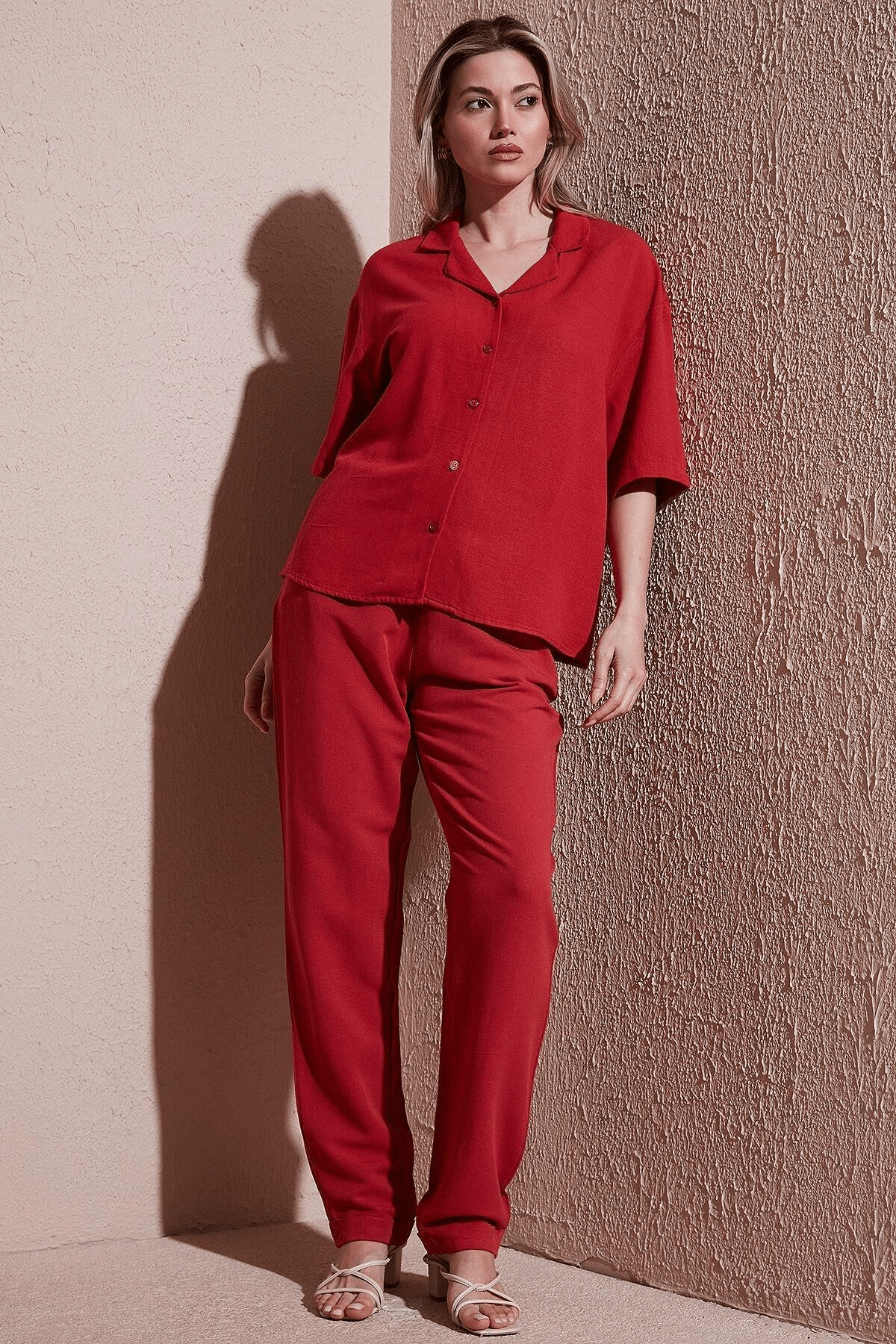 FASHION FRIENDS KADIN BELİ LASTİKLİ PANTOLON 25Y0550K1