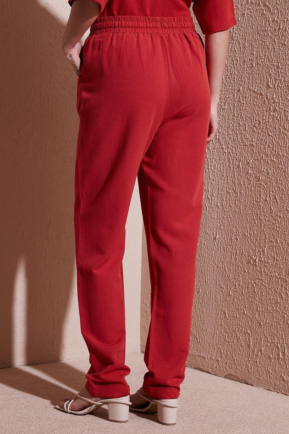 FASHION FRIENDS KADIN BELİ LASTİKLİ PANTOLON 25Y0550K1