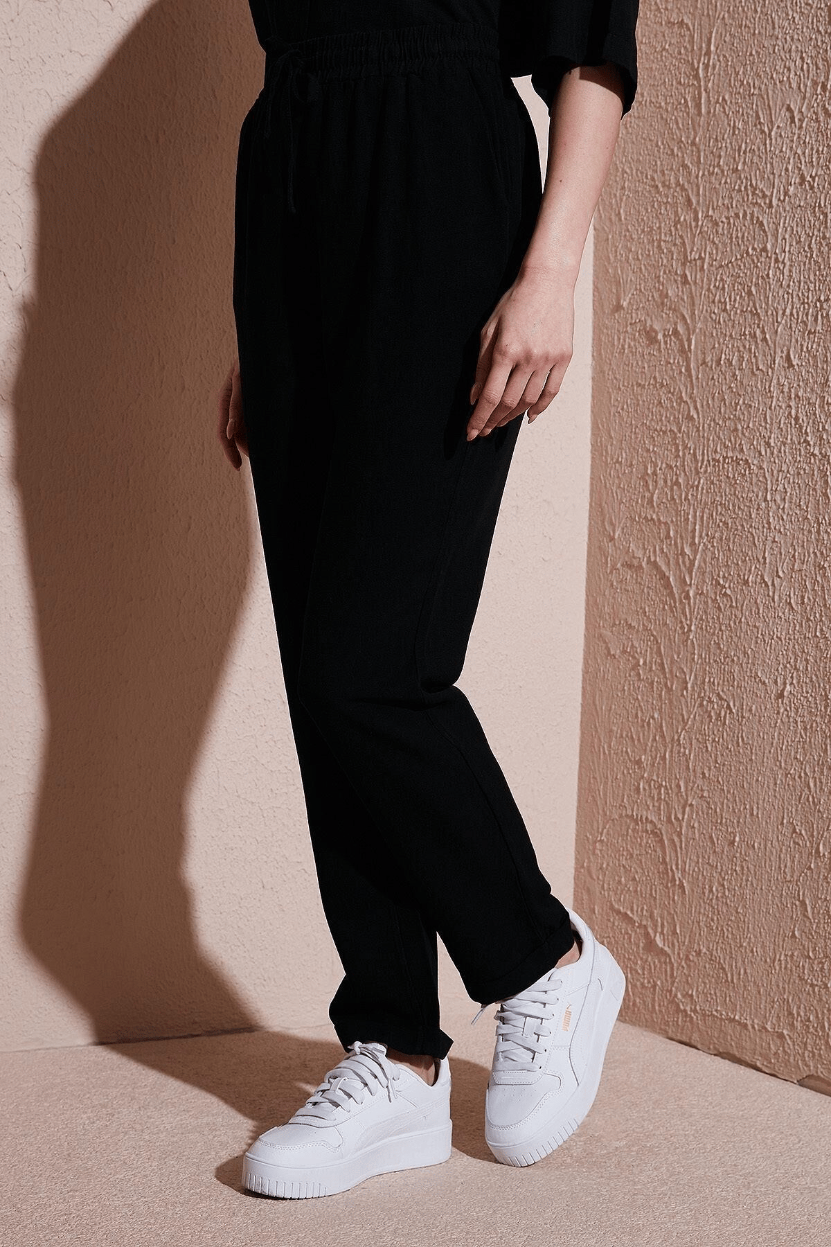 FASHION FRIENDS KADIN BELİ LASTİKLİ PANTOLON 25Y0550K1