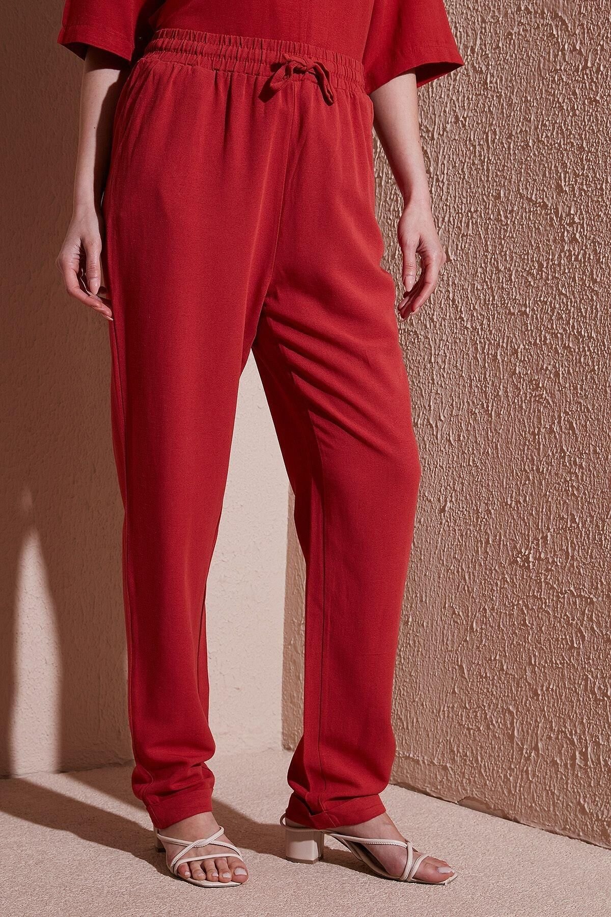 FASHION FRIENDS KADIN BELİ LASTİKLİ PANTOLON 25Y0550K1
