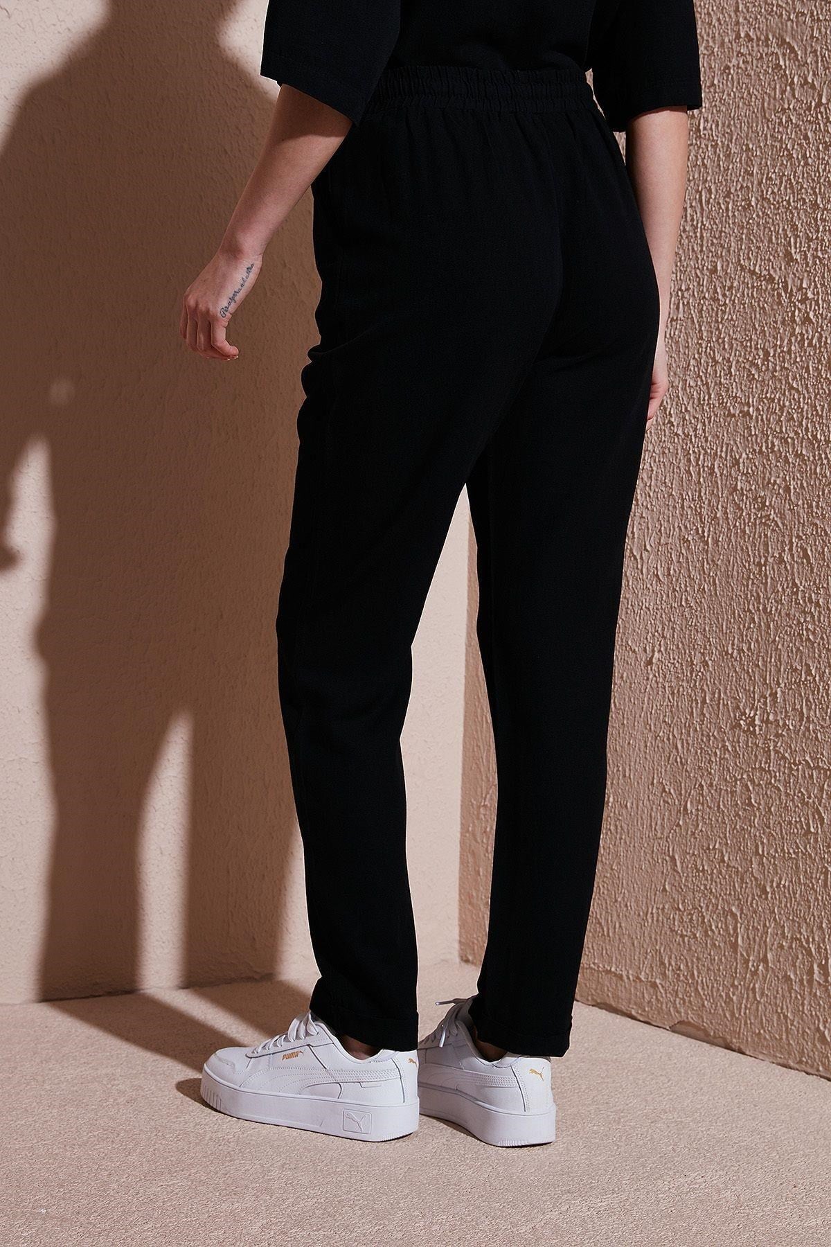 FASHION FRIENDS KADIN BELİ LASTİKLİ PANTOLON 25Y0550K1