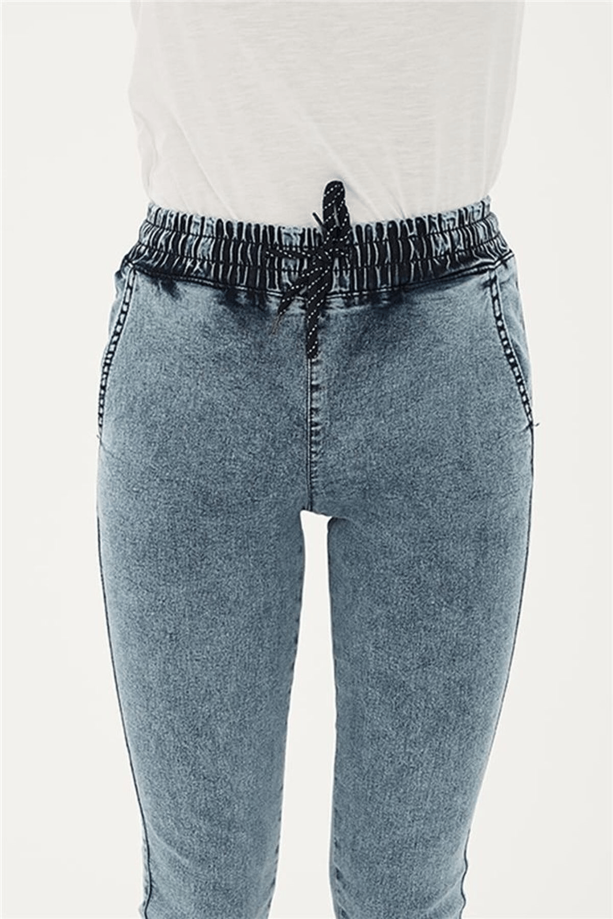 FASHION FRIENDS KADIN BELİ VE PAÇASI LASTİKLİ PANTOLON 23Y-PNT0789K1