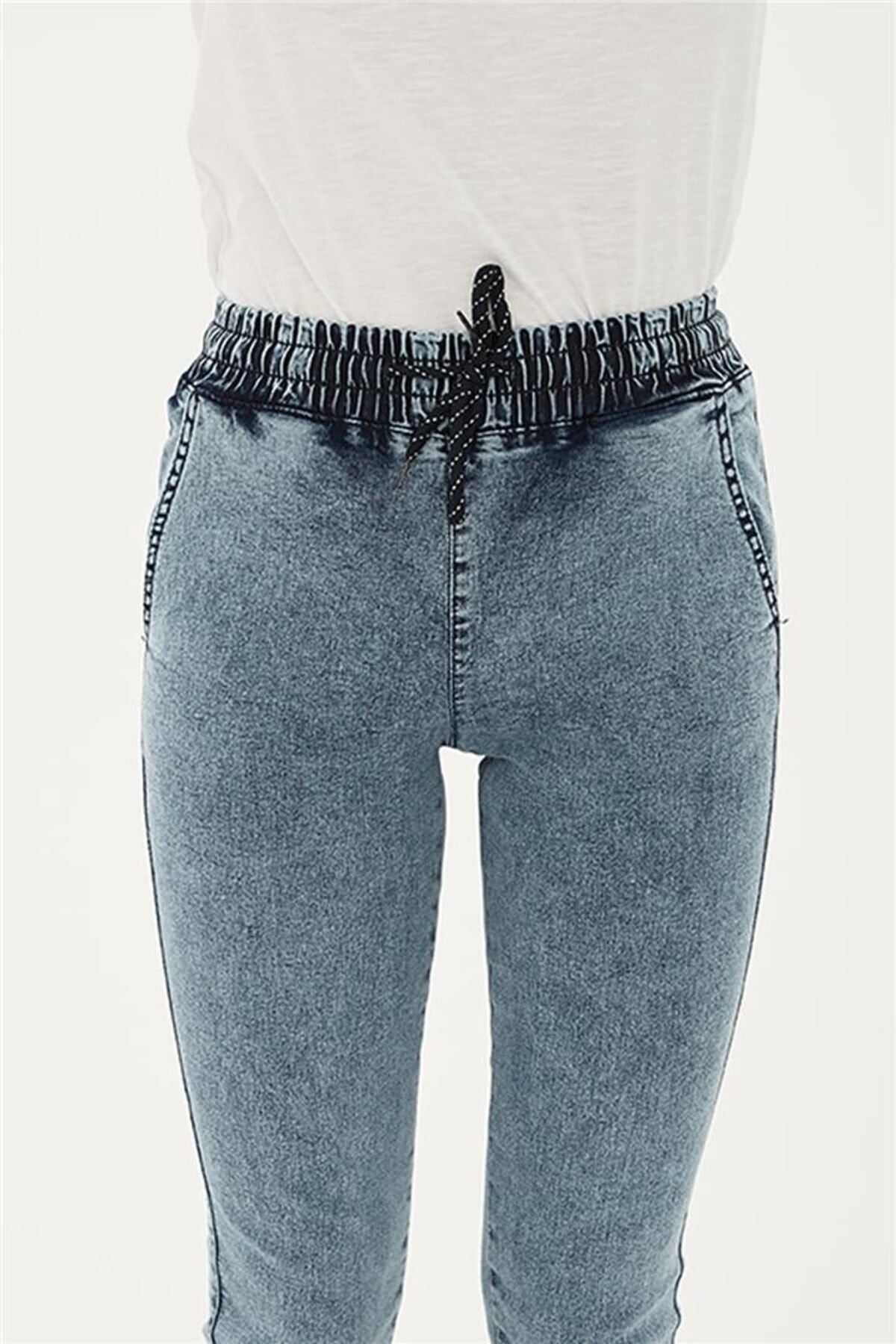 FASHION FRIENDS KADIN BELİ VE PAÇASI LASTİKLİ PANTOLON 23Y-PNT0789K1