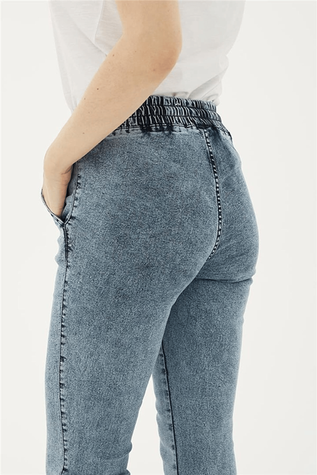 FASHION FRIENDS KADIN BELİ VE PAÇASI LASTİKLİ PANTOLON 23Y-PNT0789K1