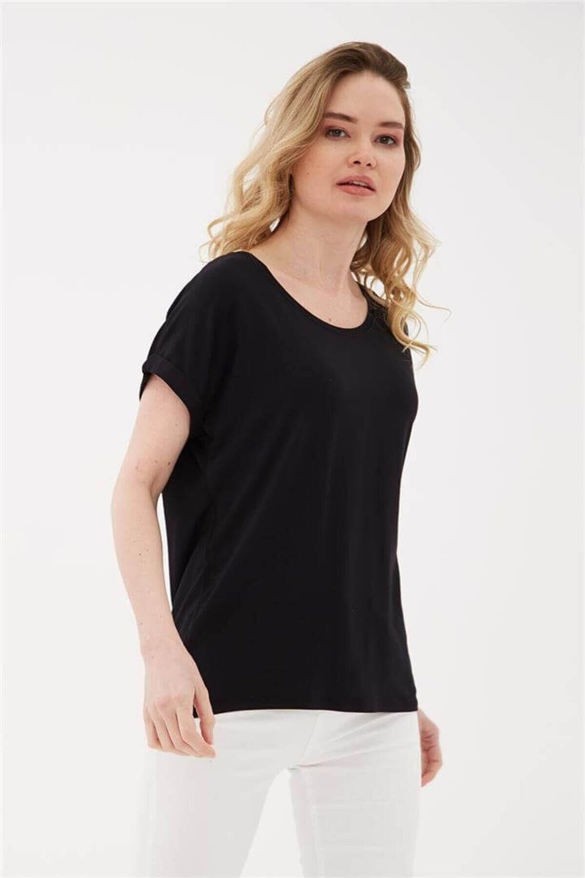 FASHION FRIENDS KADIN BİSİKLET YAKA BLUZ 24Y0194K1