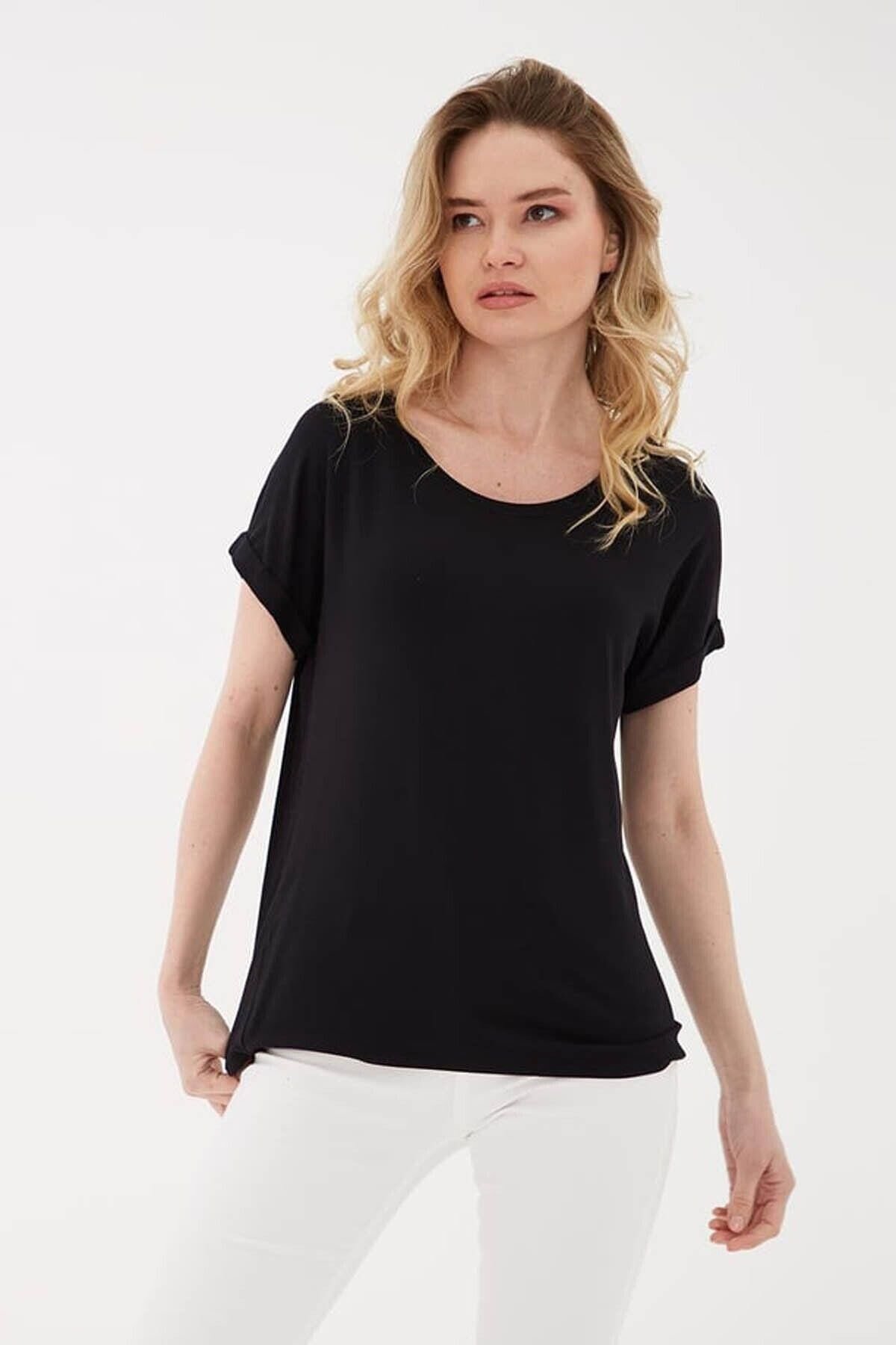 FASHION FRIENDS KADIN BİSİKLET YAKA BLUZ 25Y0194K1