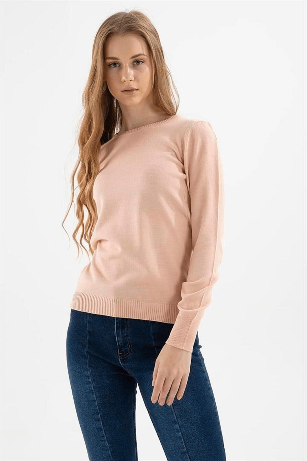 FASHION FRIENDS KADIN BİSİKLET YAKA KAZAK 23K0245K1