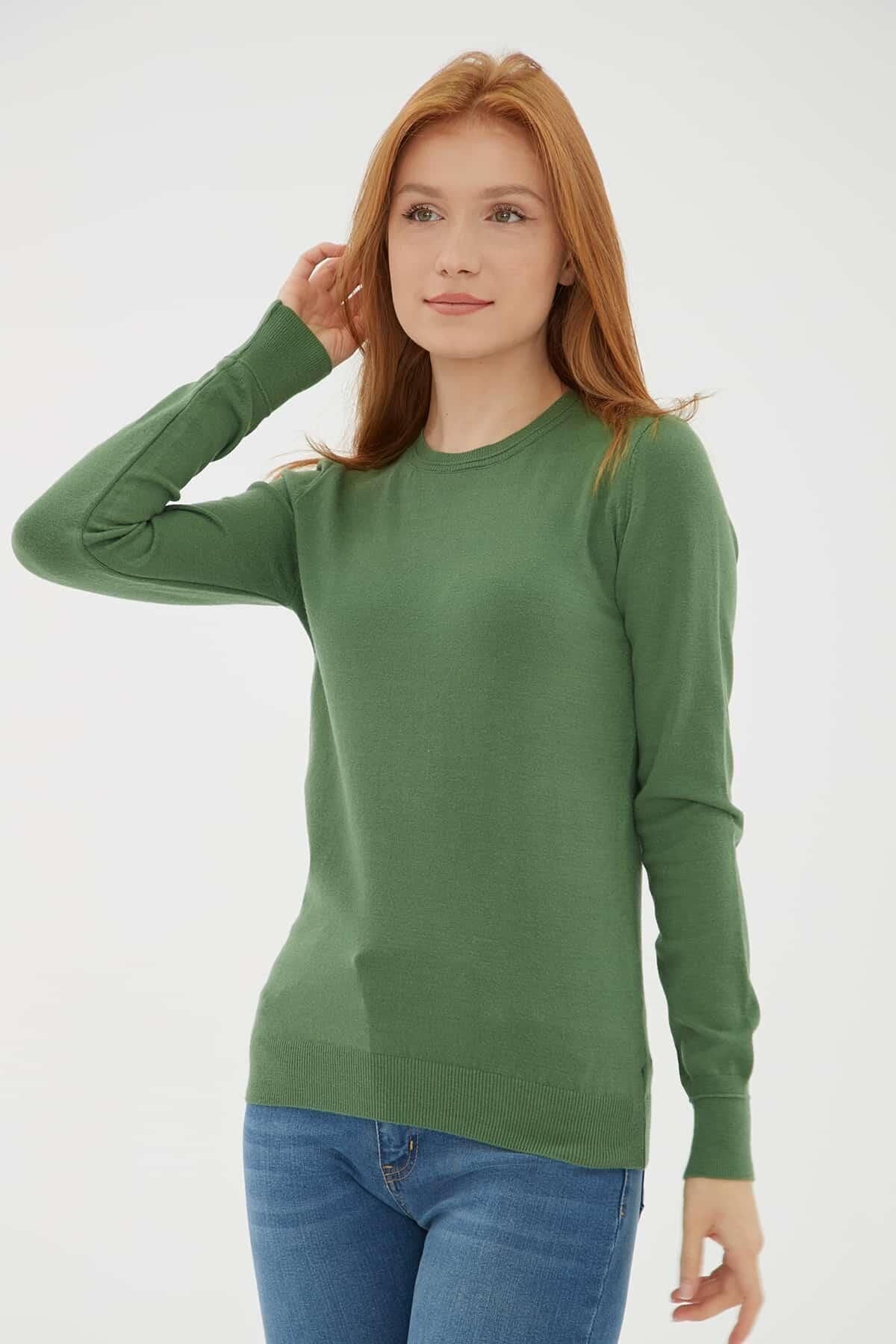 FASHION FRIENDS KADIN BİSİKLET YAKA KAZAK 25K0777K1