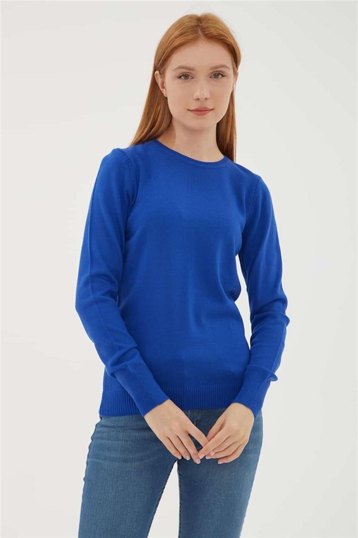 FASHION FRIENDS KADIN BİSİKLET YAKA KAZAK 23K0245K1