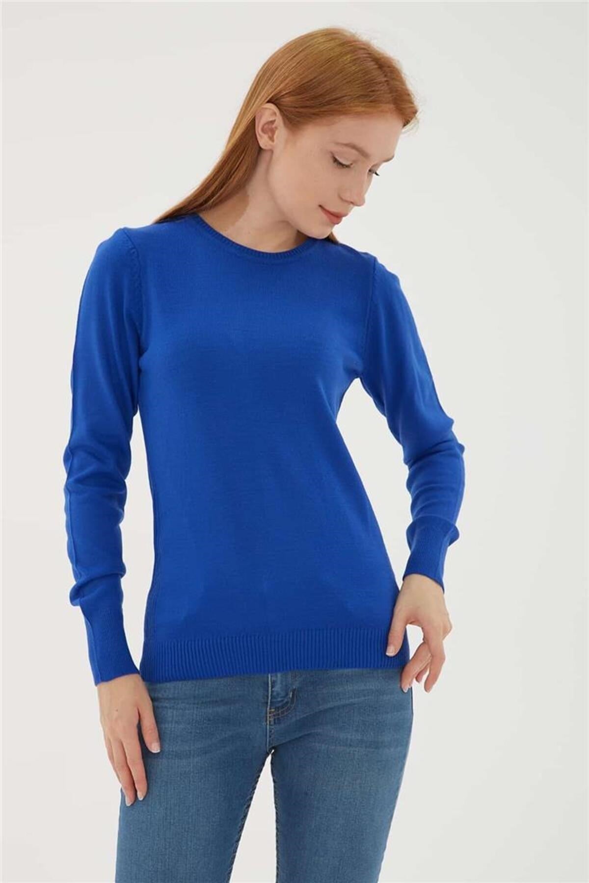 FASHION FRIENDS KADIN BİSİKLET YAKA KAZAK 23K0245K1